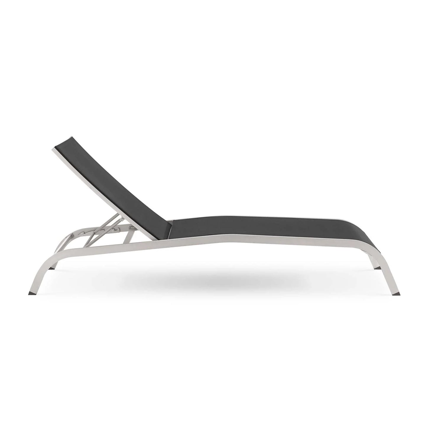 Savannah Mesh Chaise Outdoor Patio Aluminum Lounge Chair - Comfortable & Stylish Lounge Seating for Outdoors