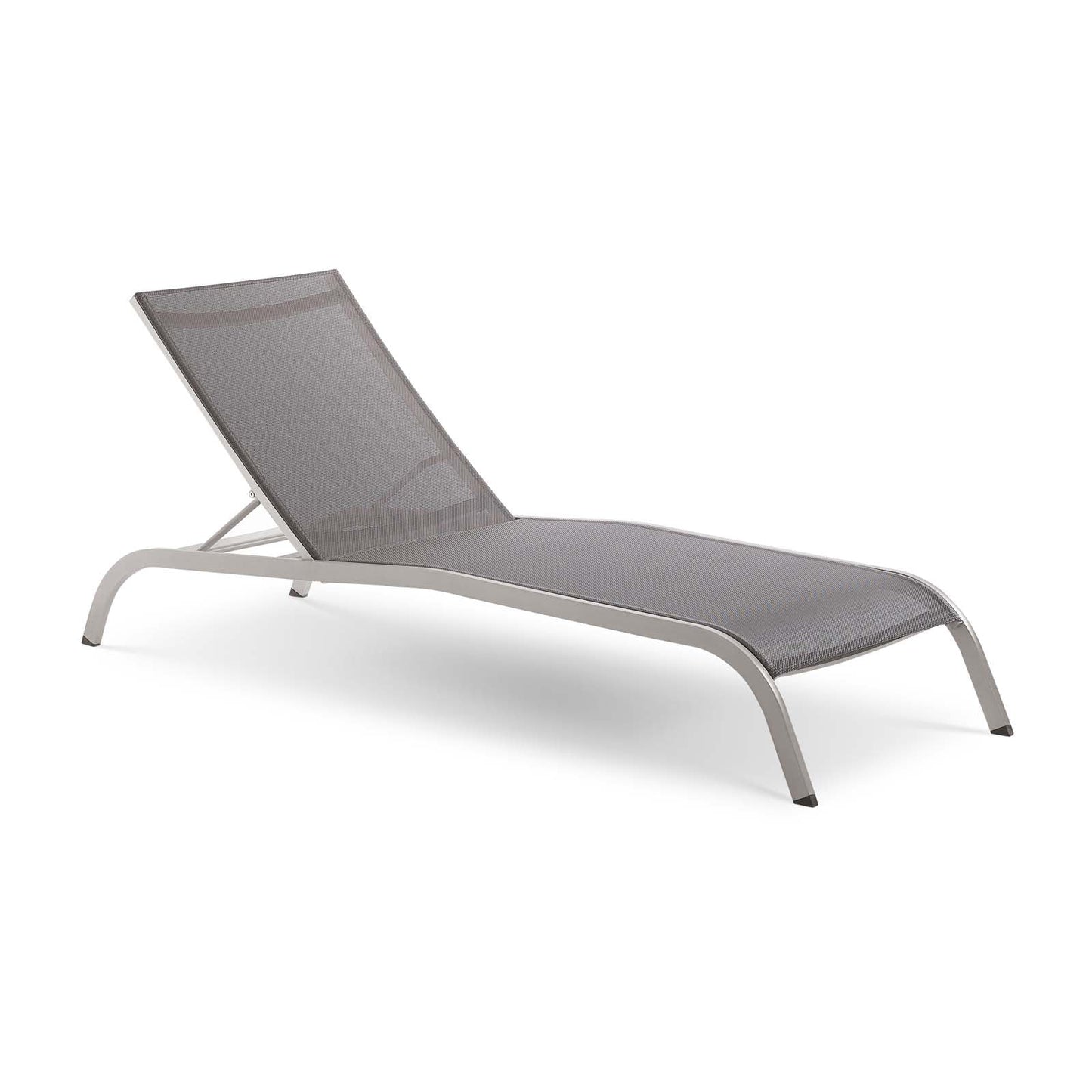 Savannah Mesh Chaise Outdoor Patio Aluminum Lounge Chair - Comfortable & Stylish Lounge Seating for Outdoors