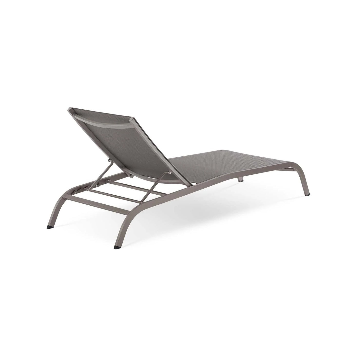 Savannah Mesh Chaise Outdoor Patio Aluminum Lounge Chair - Comfortable & Stylish Lounge Seating for Outdoors