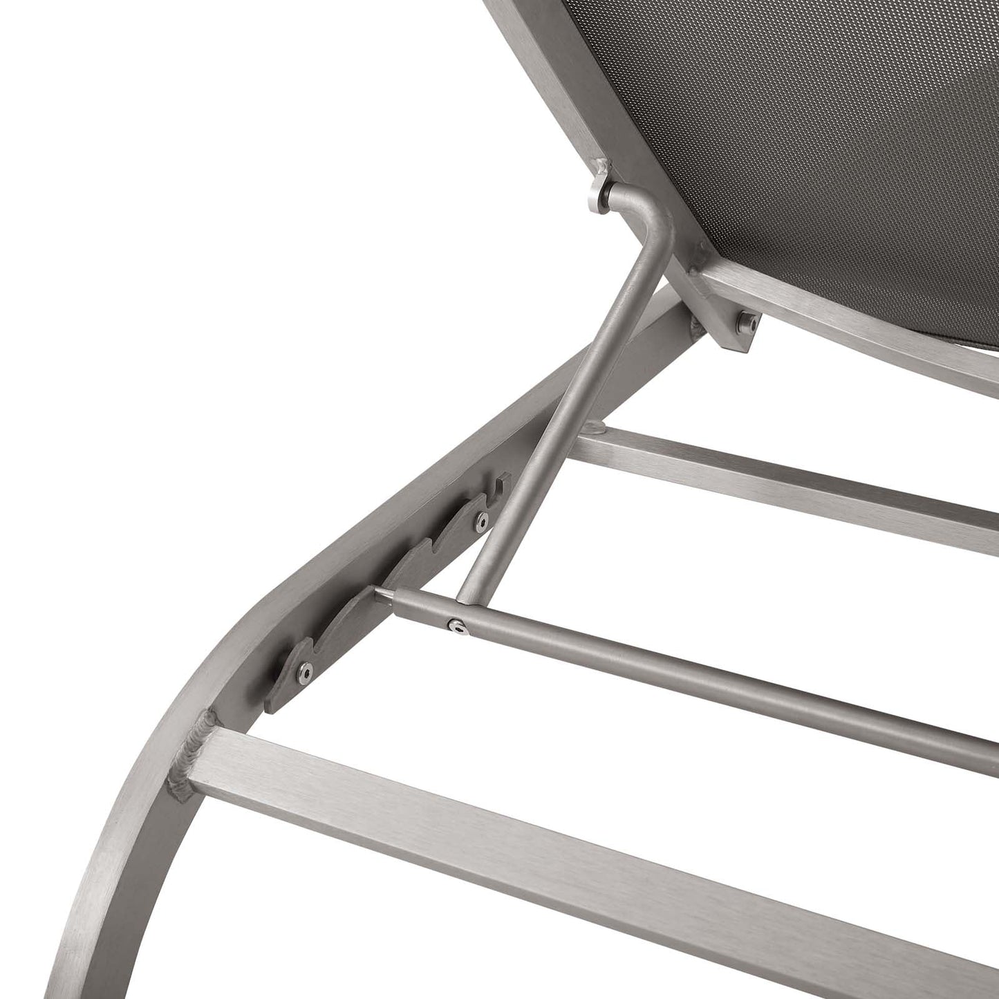 Savannah Mesh Chaise Outdoor Patio Aluminum Lounge Chair - Comfortable & Stylish Lounge Seating for Outdoors