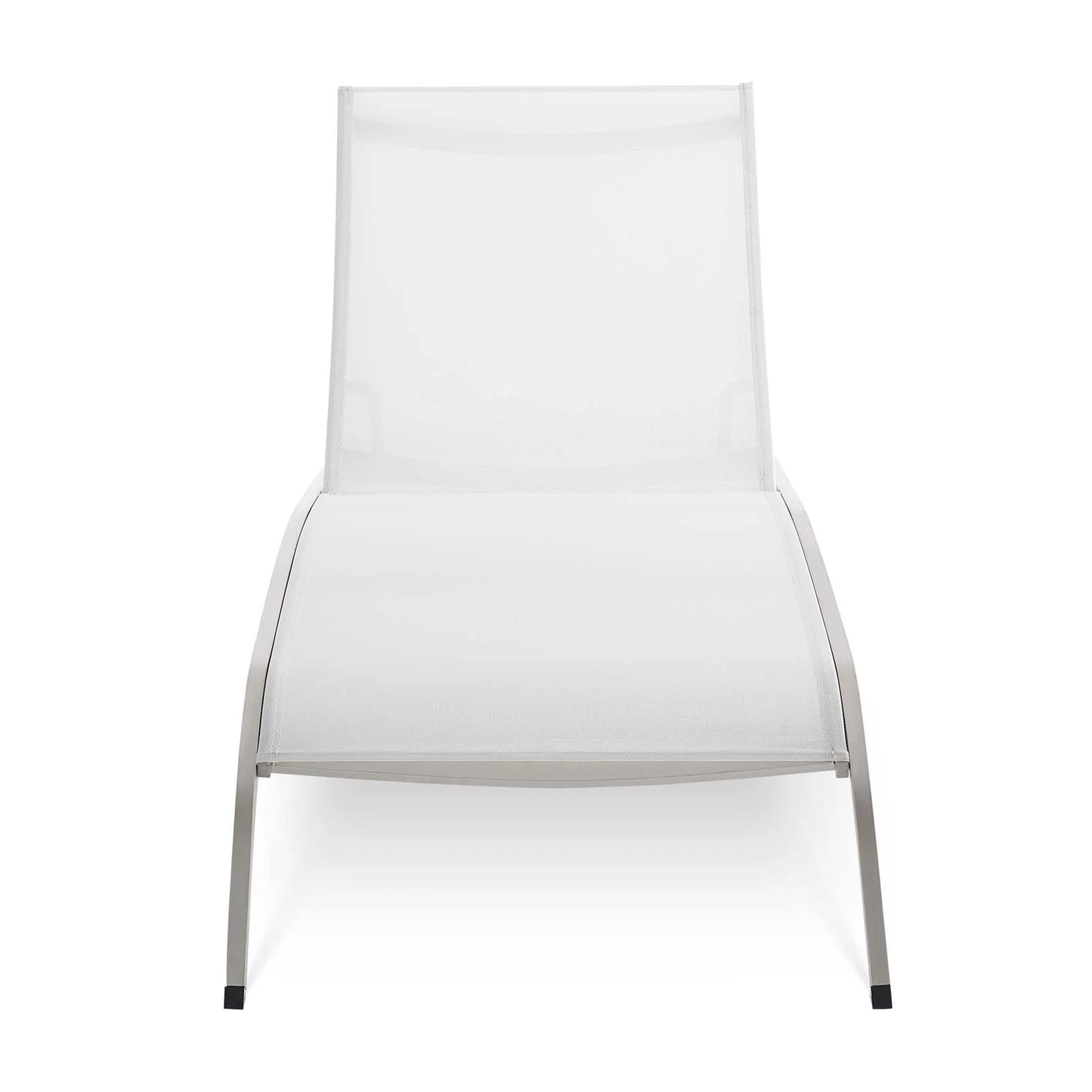 Savannah Mesh Chaise Outdoor Patio Aluminum Lounge Chair - Comfortable & Stylish Lounge Seating for Outdoors