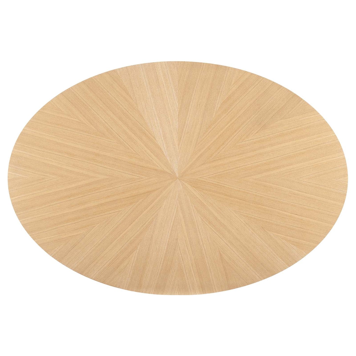Crossroads 63" Oval Wood Dining Table - Mid-Century Modern Design, Seats Up to Six, Sturdy Construction