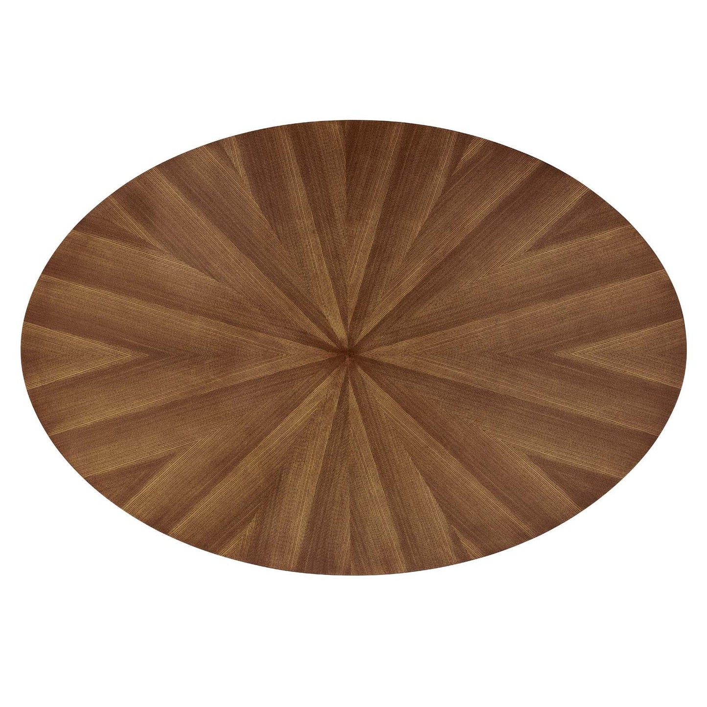 Crossroads 63" Oval Wood Dining Table - Mid-Century Modern Design, Seats Up to Six, Sturdy Construction