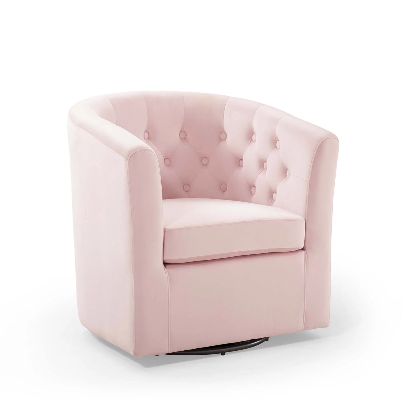 Prospect Tufted Performance Velvet Swivel Armchair - Elegant and Comfortable Seating with a Stylish Swivel Design for Modern Interiors