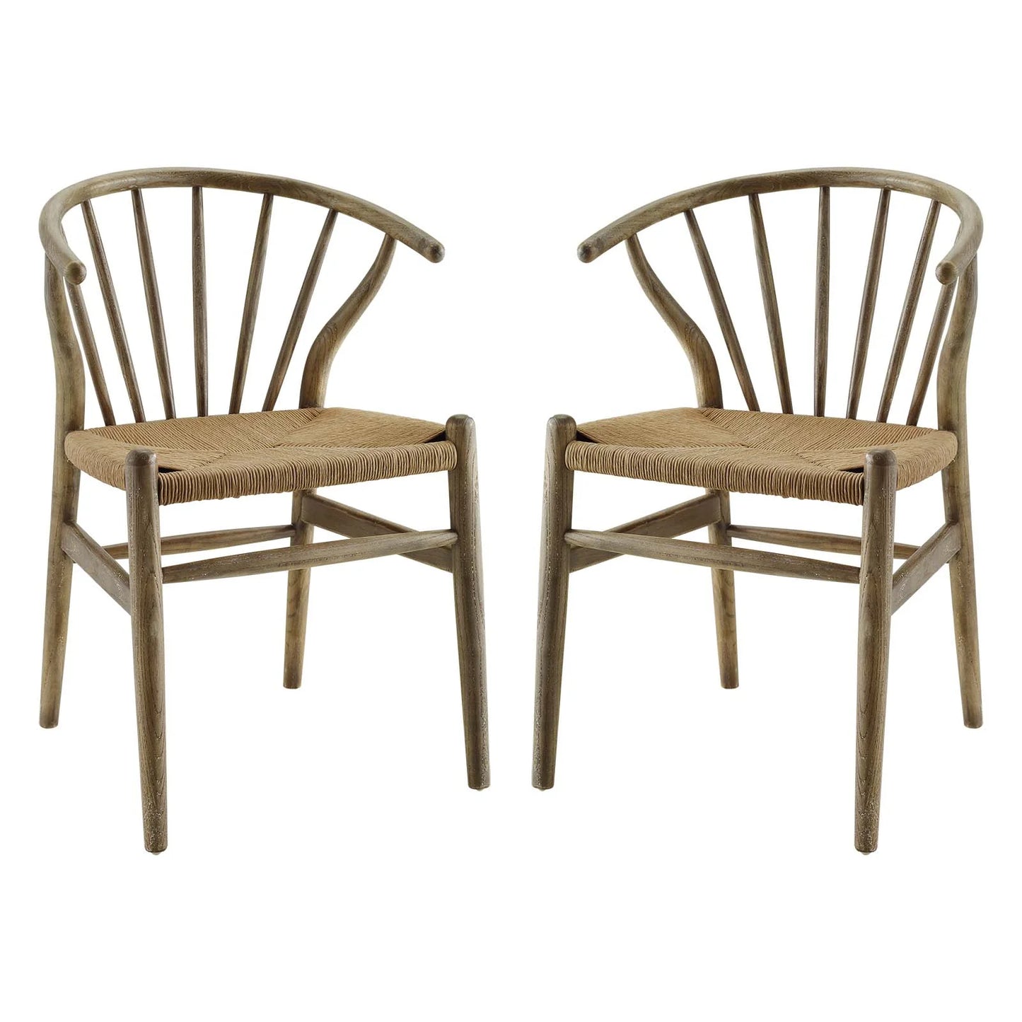 Flourish Elegant Spindle Dining Chair Set of 2 - Modern Farmhouse Design with Sturdy Craftsmanship for Timeless Dining Style