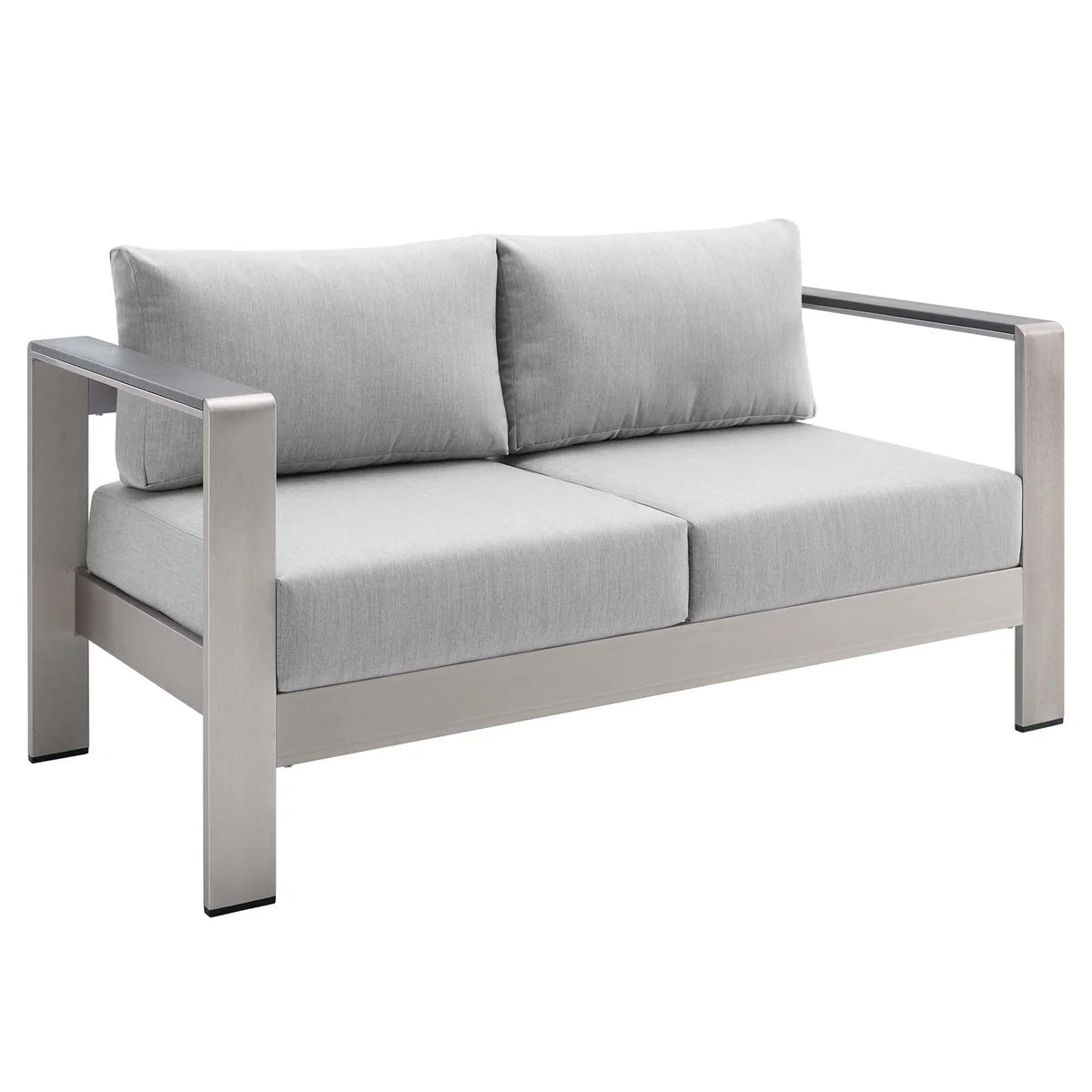 Shore 3-Piece Sunbrella® Fabric Outdoor Patio Aluminum Set - Durable and Stylish Seating with Premium Sunbrella® Fabric for Outdoor Comfort