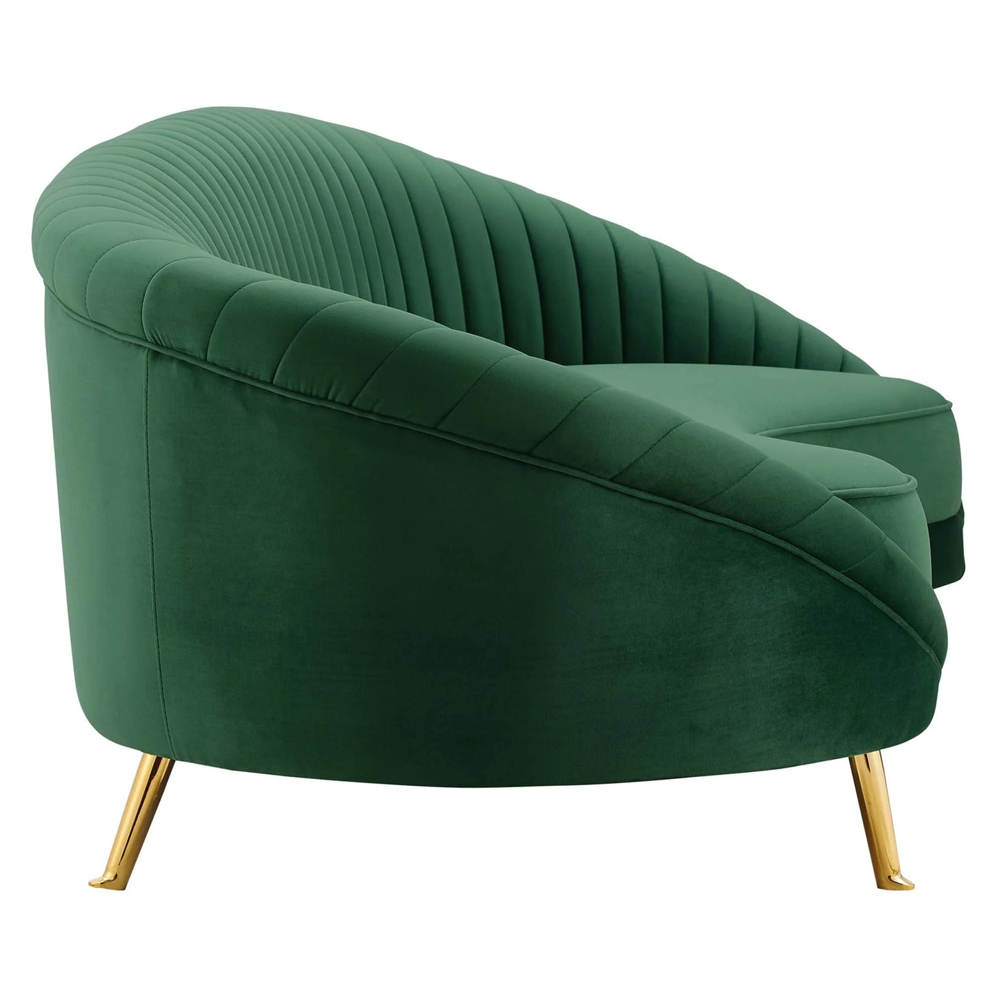 Camber Channel Tufted Performance Velvet Sofa - Stylish and Comfortable Seating with a Luxurious Velvet Finish for Modern Living Rooms