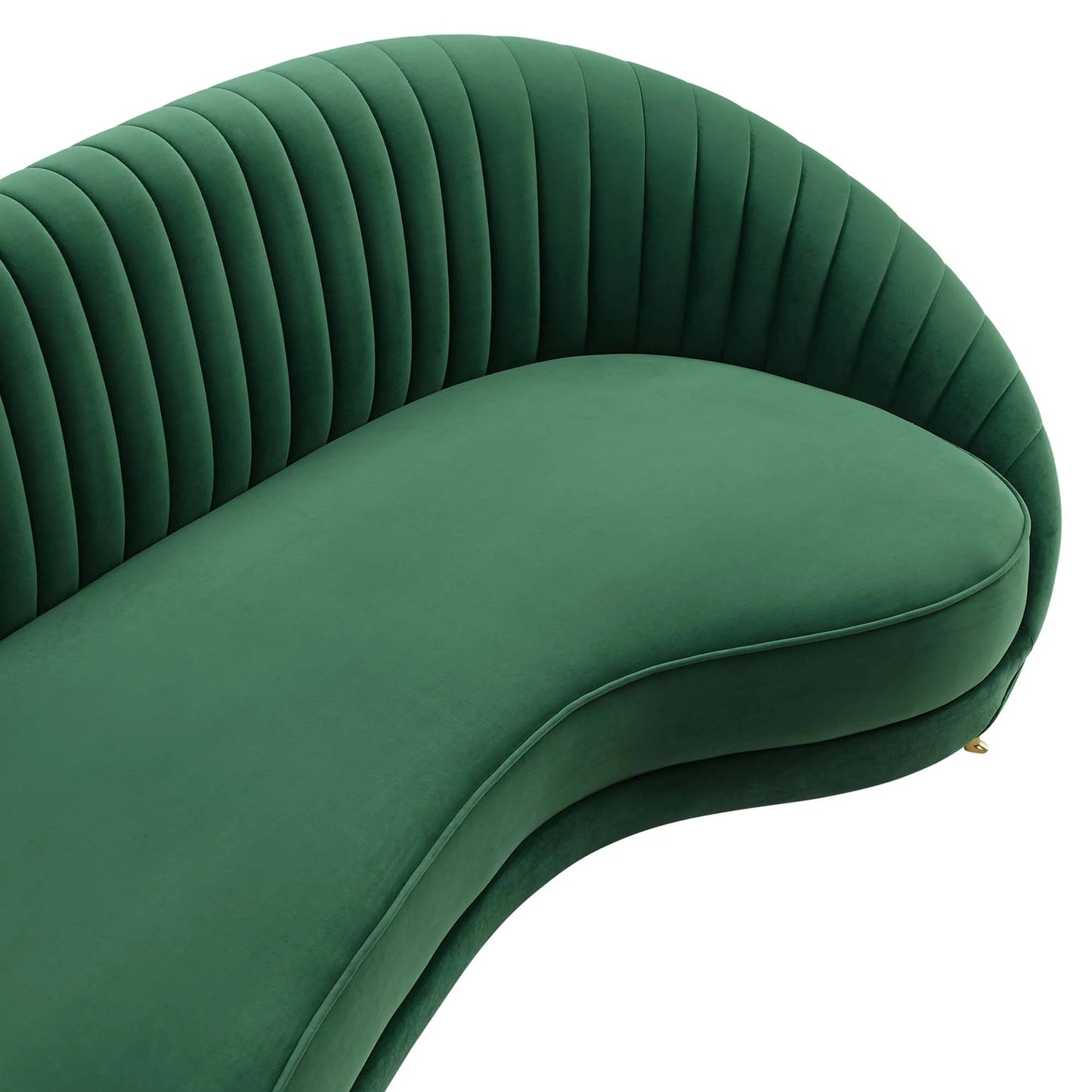 Camber Channel Tufted Performance Velvet Sofa - Stylish and Comfortable Seating with a Luxurious Velvet Finish for Modern Living Rooms