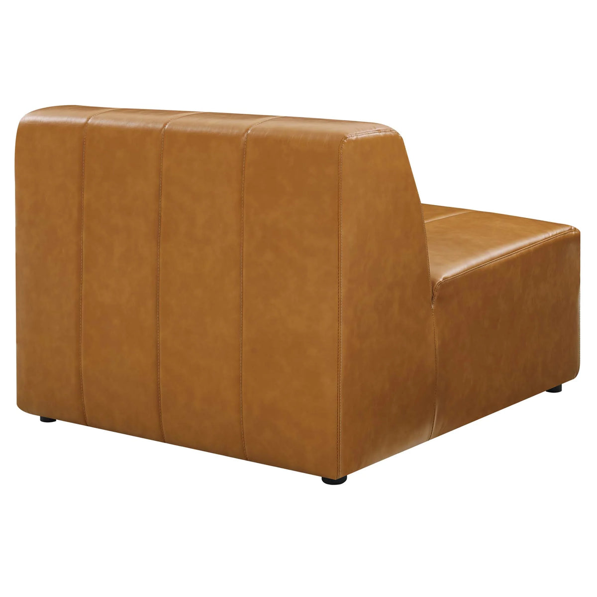 Bartlett 6-Piece Vegan Leather Sectional Sofa in Tan