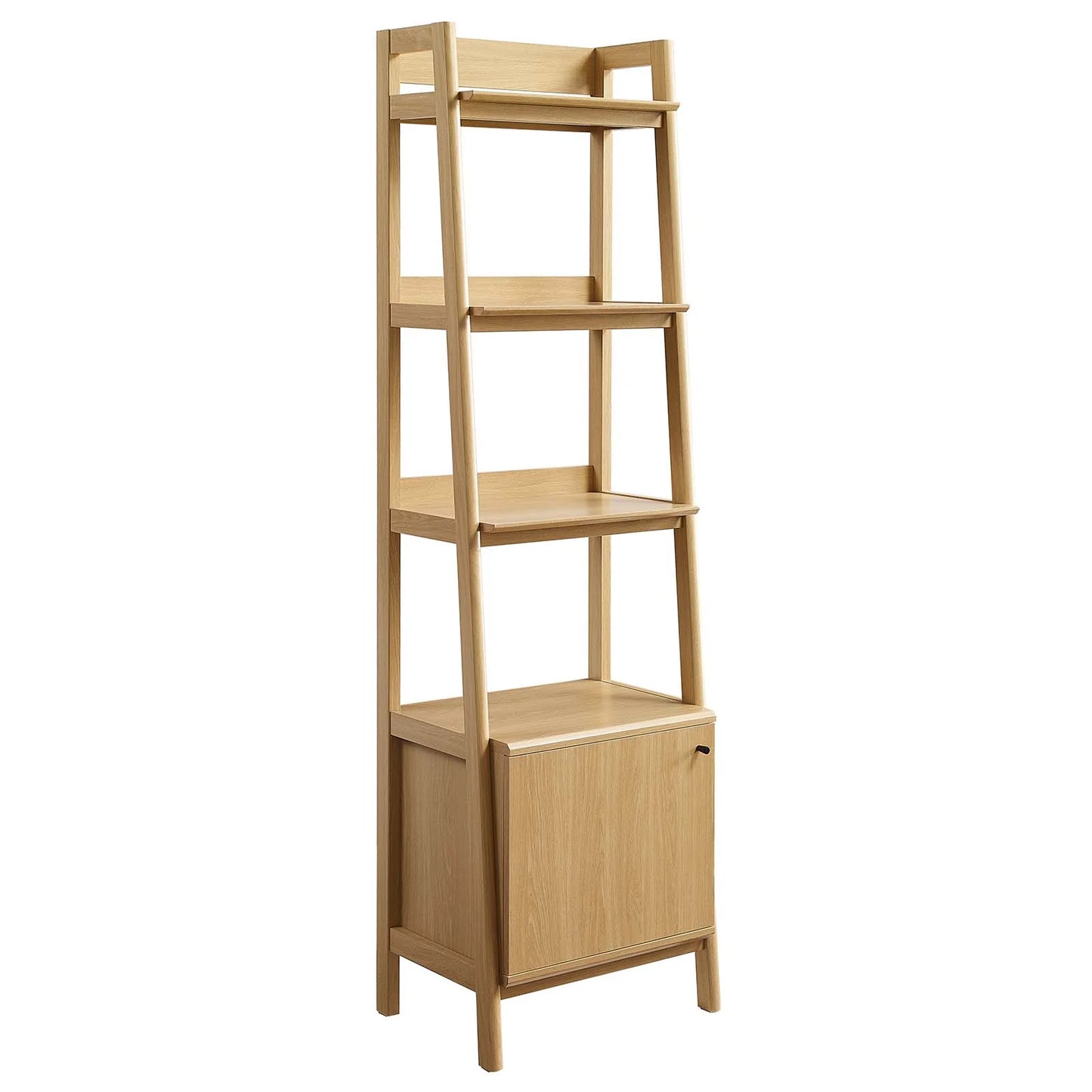 Bixby 21” Oak Walnut Bookshelf – Compact Modern Storage for Home or Office