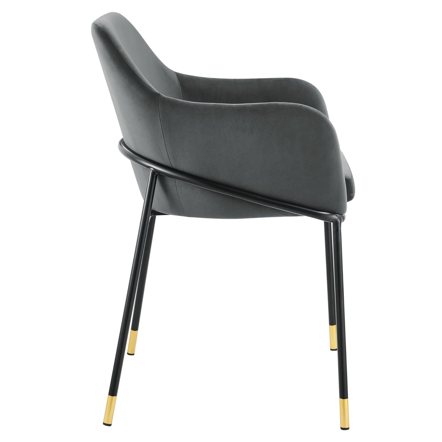 Jovi Performance Velvet Dining Armchair β Modern Upholstered Dining Chair with Luxe Comfort
