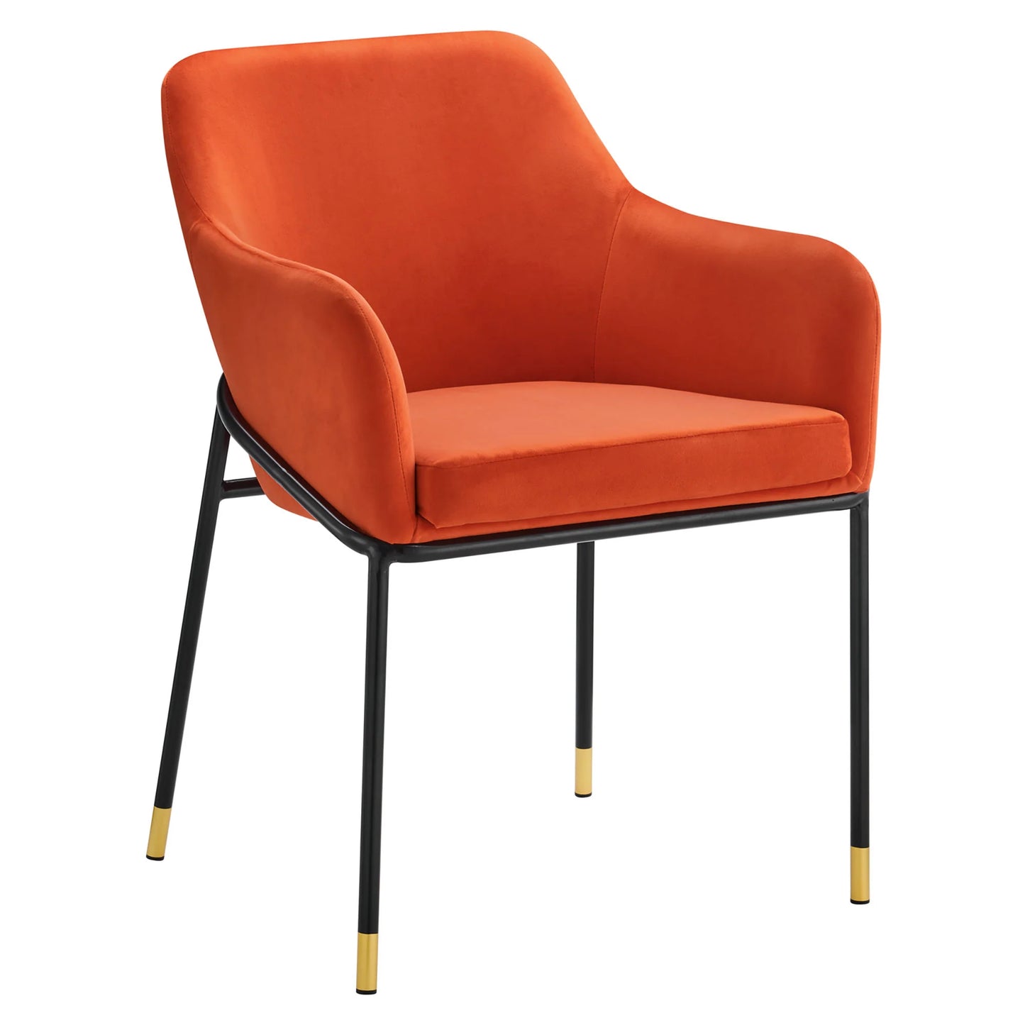 Jovi Performance Velvet Dining Armchair β Modern Upholstered Dining Chair with Luxe Comfort