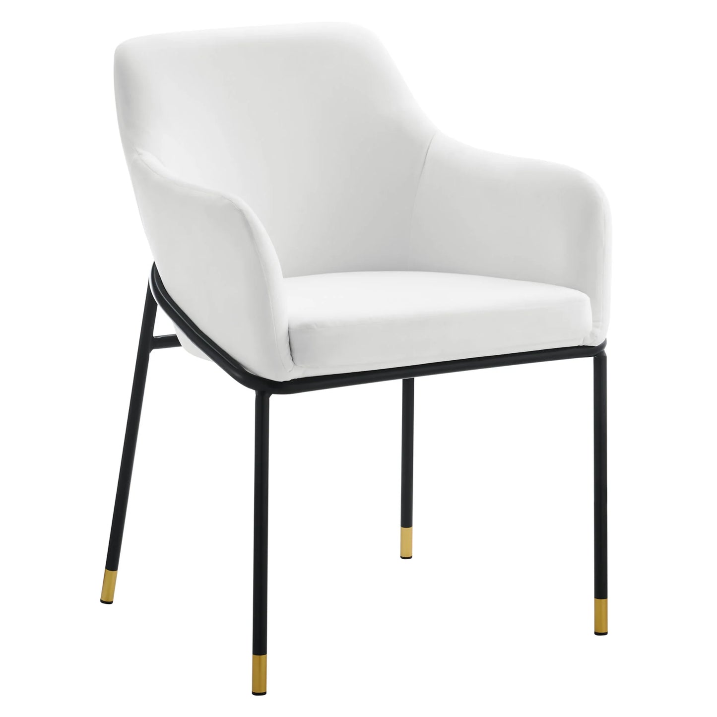 Jovi Performance Velvet Dining Armchair β Modern Upholstered Dining Chair with Luxe Comfort