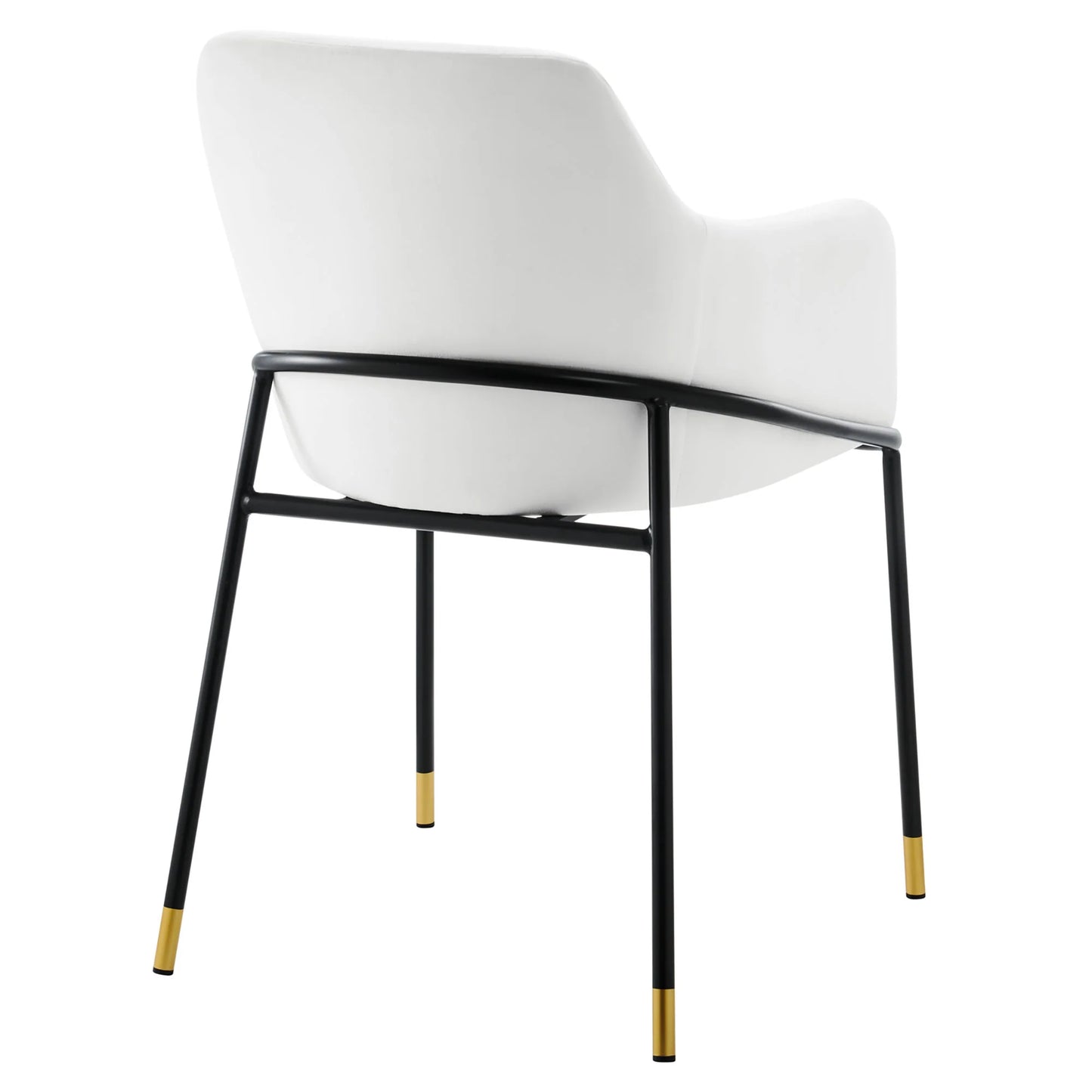 Jovi Performance Velvet Dining Armchair β Modern Upholstered Dining Chair with Luxe Comfort