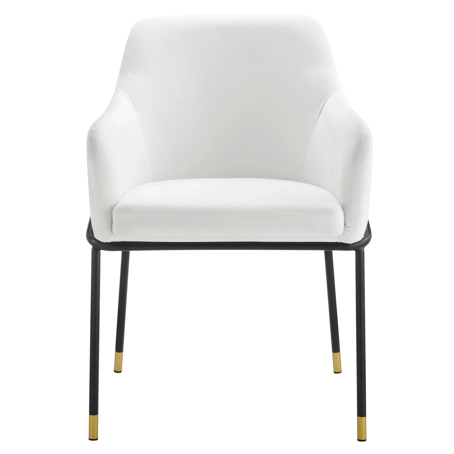 Jovi Performance Velvet Dining Armchair β Modern Upholstered Dining Chair with Luxe Comfort