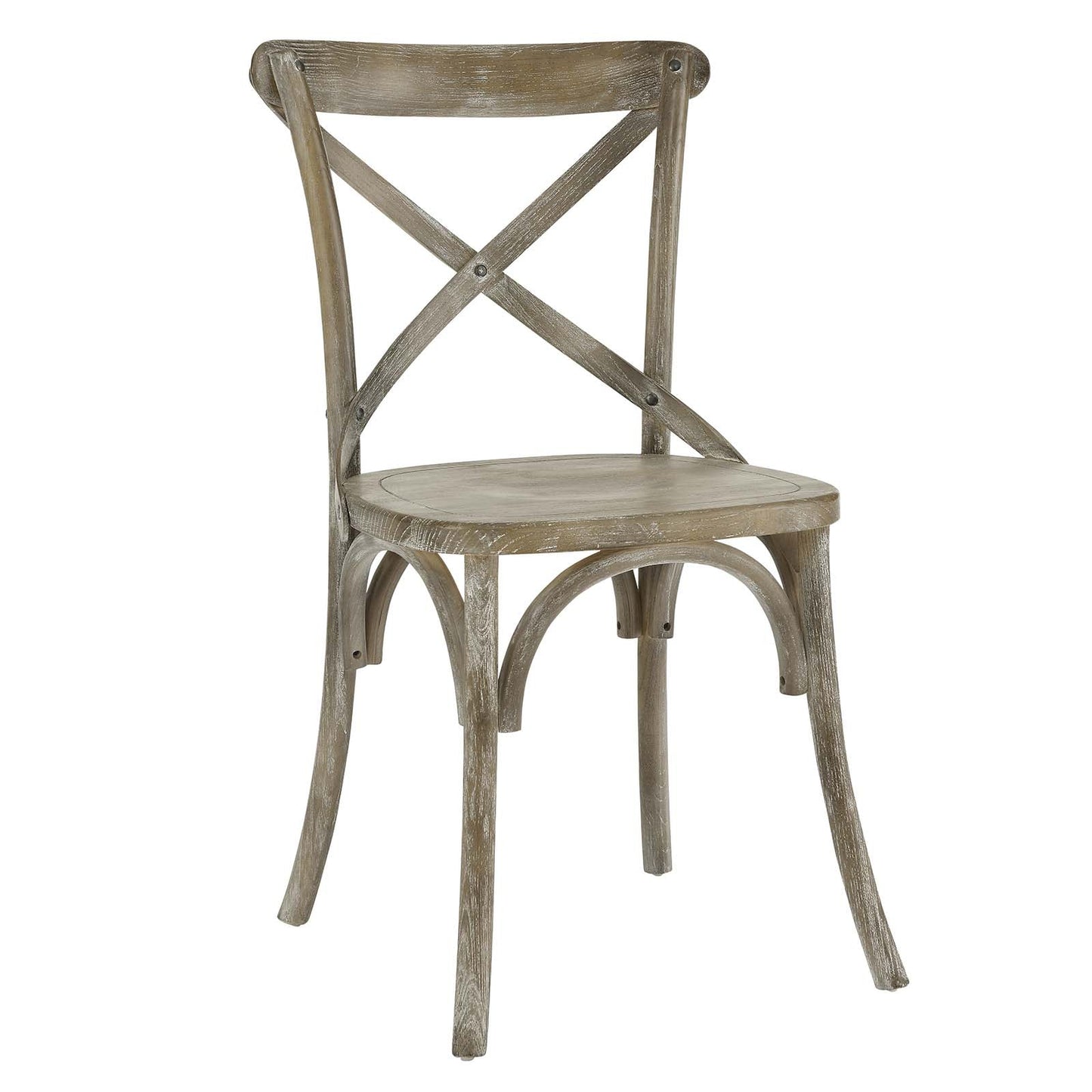 Gear Dining Side Chair Modern Farmhouse Elegance Durable Elm Wood & Non-Marking Foot Caps