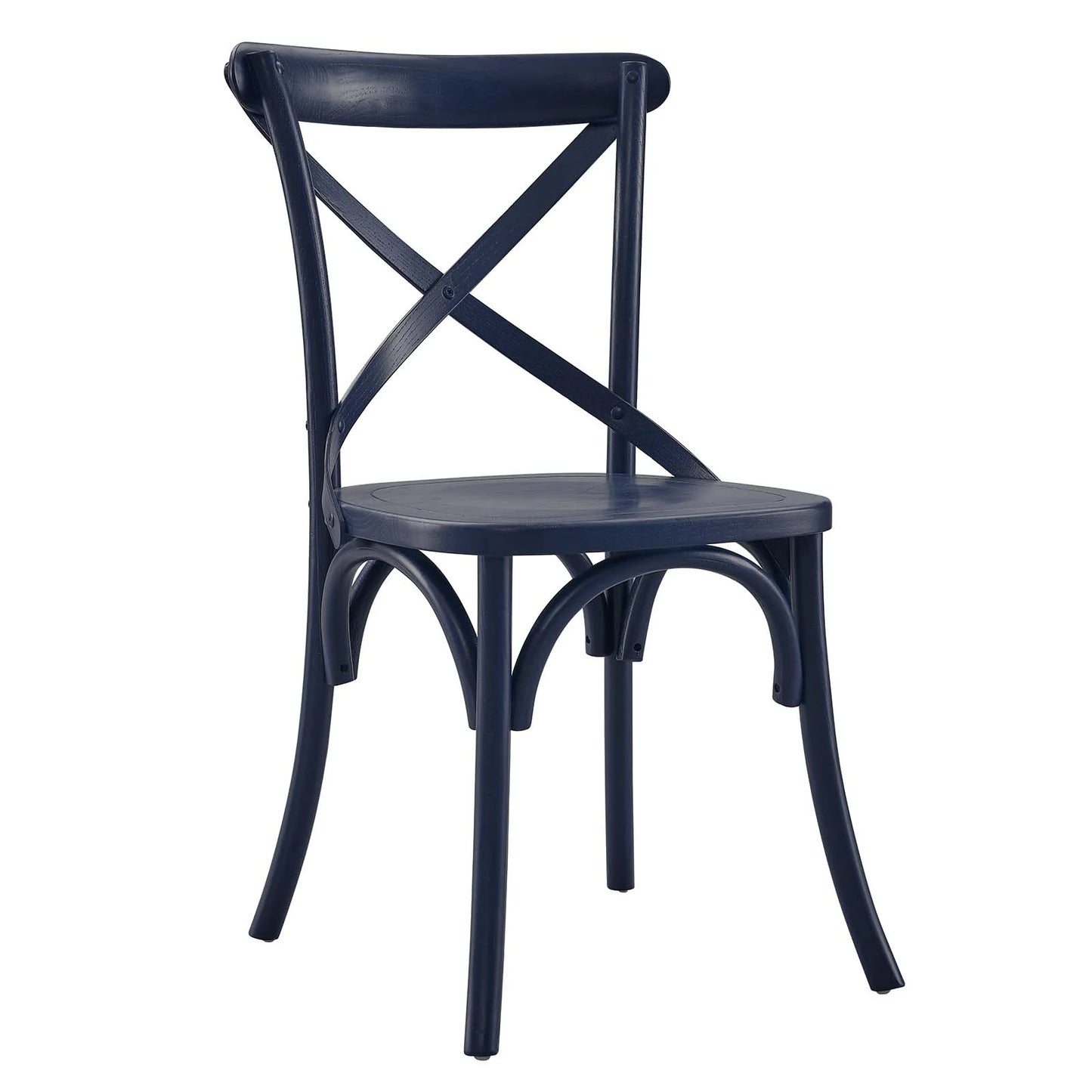 Gear Dining Side Chair Modern Farmhouse Elegance Durable Elm Wood & Non-Marking Foot Caps