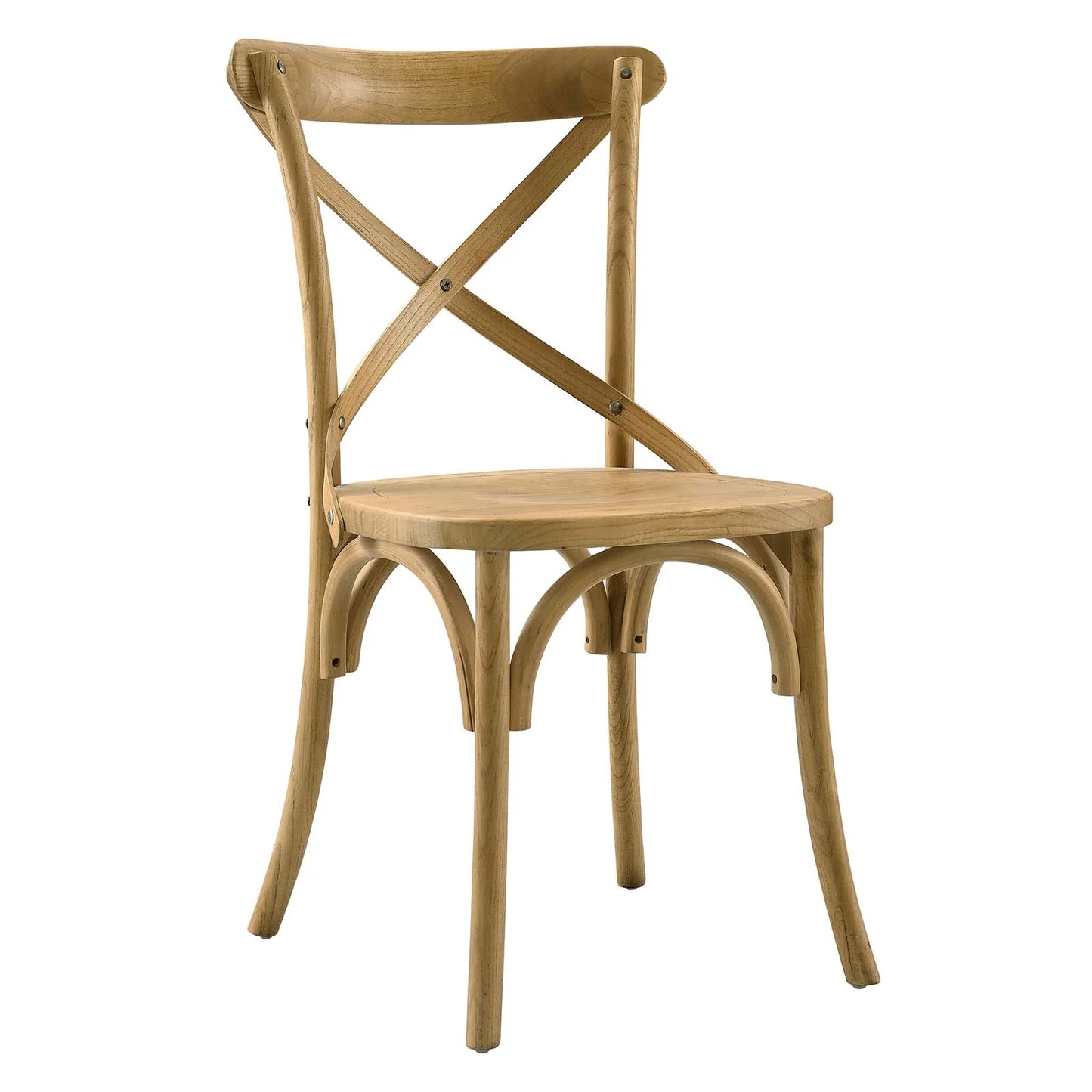 Gear Dining Side Chair Modern Farmhouse Elegance Durable Elm Wood & Non-Marking Foot Caps