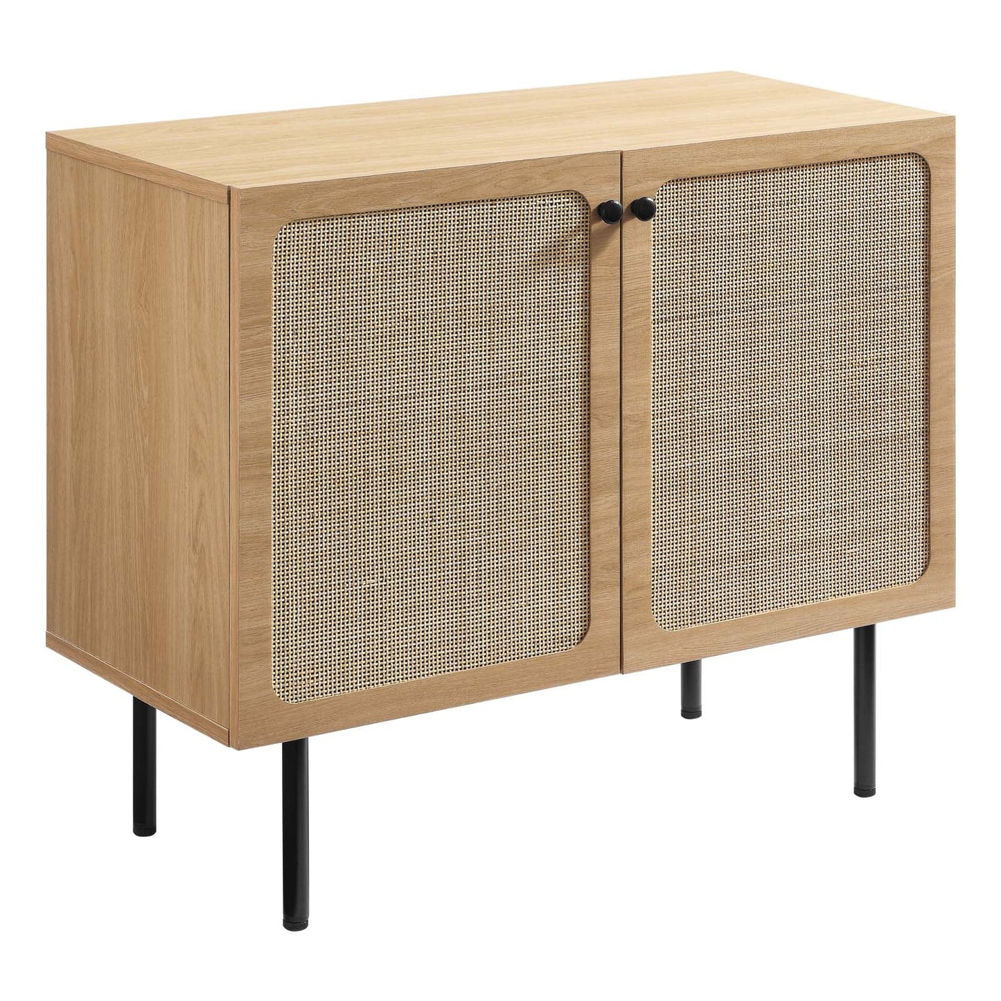 Chaucer Accent Cabinet β Chic Rattan Storage for Living Room, Entryway & Home Office