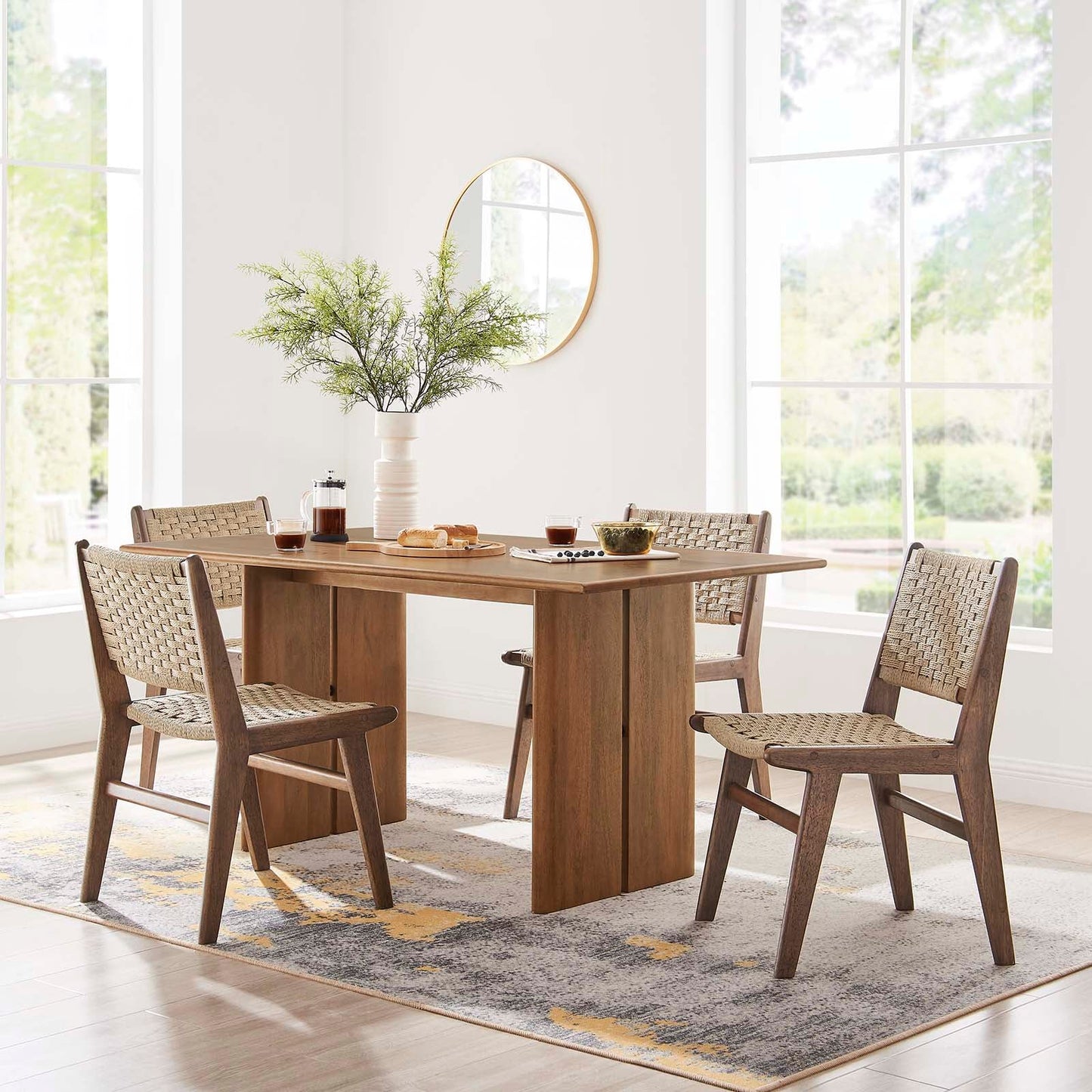 Amistad 60" Rectangular Wood Dining Table β Modern Farmhouse Charm for Memorable Gatherings
