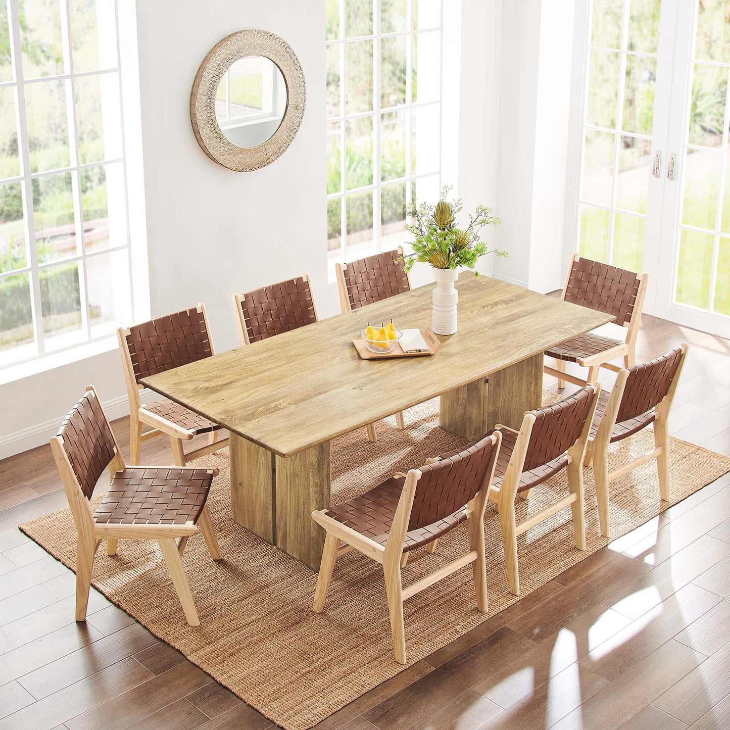 Amistad 86" Wood Dining Table β Elegant Design for Large Gatherings and Stylish Dining