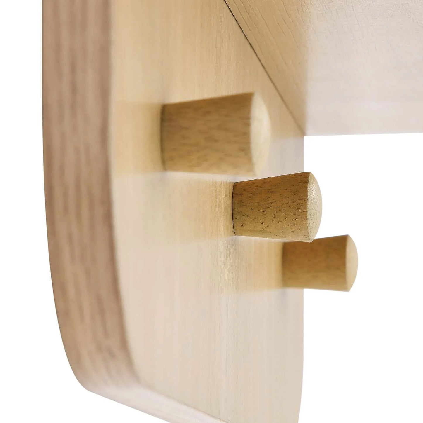 Lumina Mirror - Stylish Rectangular Design with Shelf and Pegs for Entryway Organization and Elegance