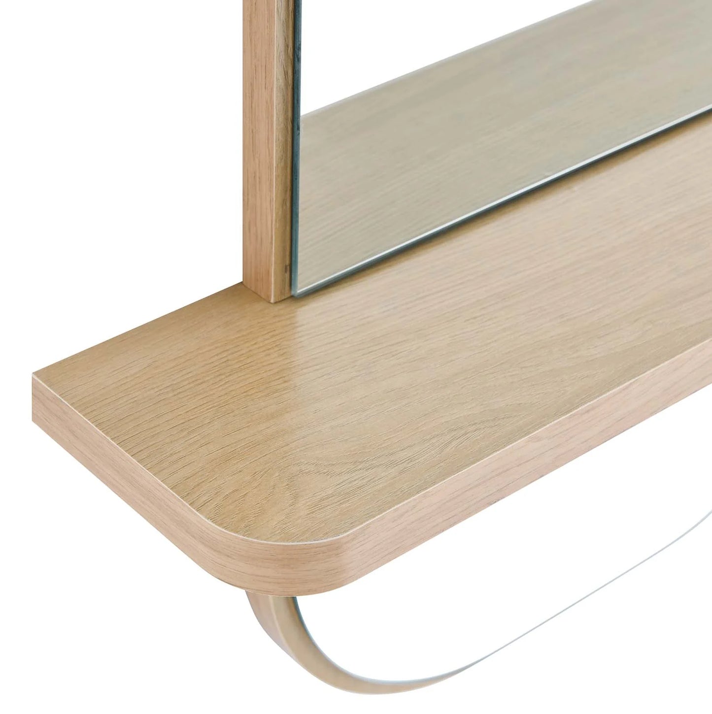 Solstice Mirror - Elegant Rectangular Design with Shelf for Entryway, Living Room, or Bedroom Décor