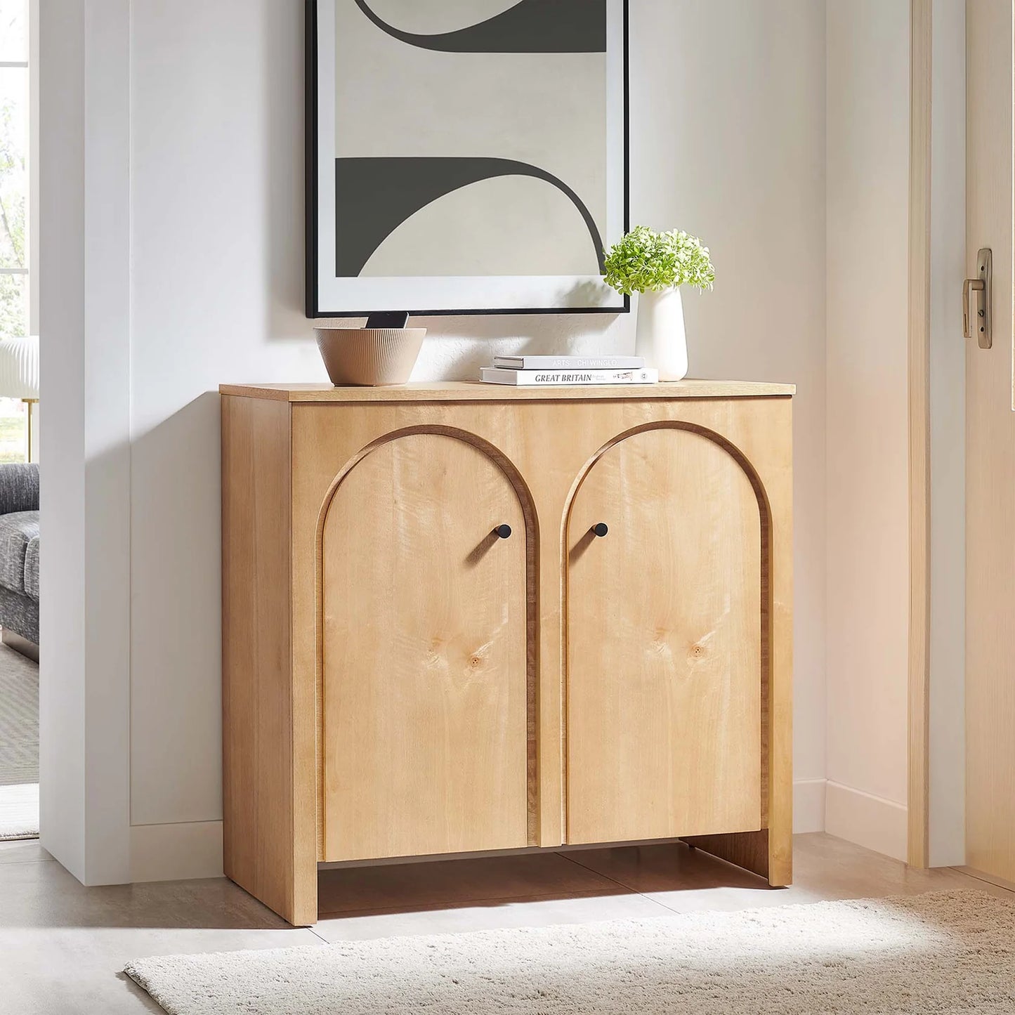 Appia Modern 2-Door Storage Cabinet – Sleek and Functional Storage Solution for Contemporary Interiors