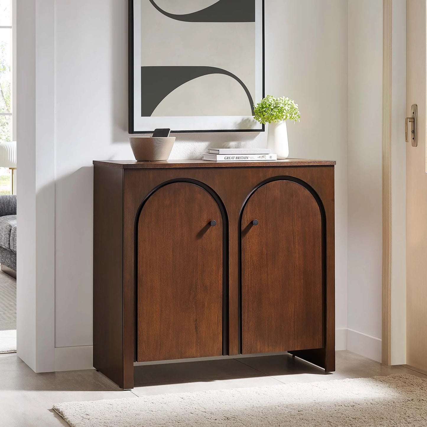 Appia Modern 2-Door Storage Cabinet – Sleek and Functional Storage Solution for Contemporary Interiors
