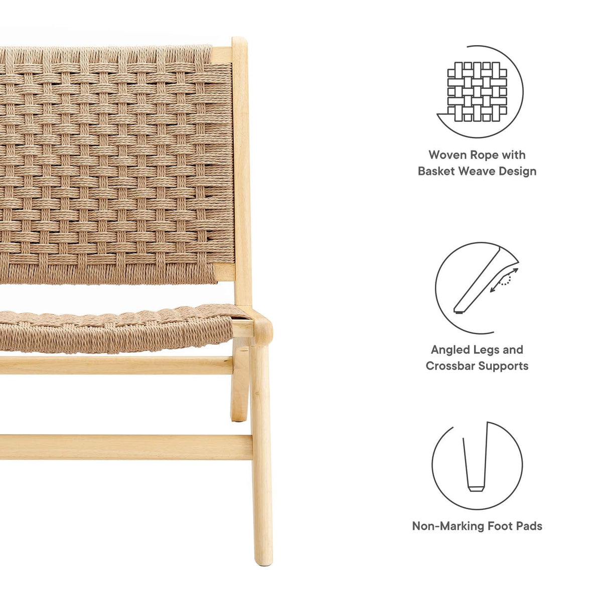 Saoirse Woven Rope Lounge Chair