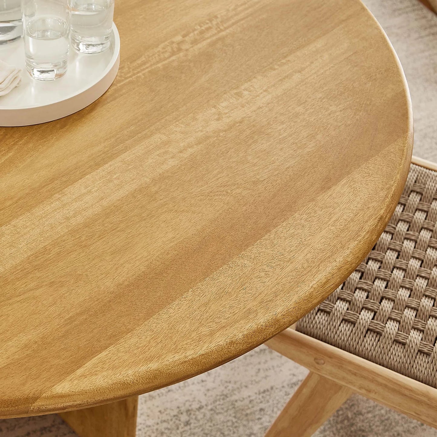 Rivian 48" Mango Wood Dining Table – Stylish and Durable Mid-Century Modern Table for Contemporary Dining Spaces