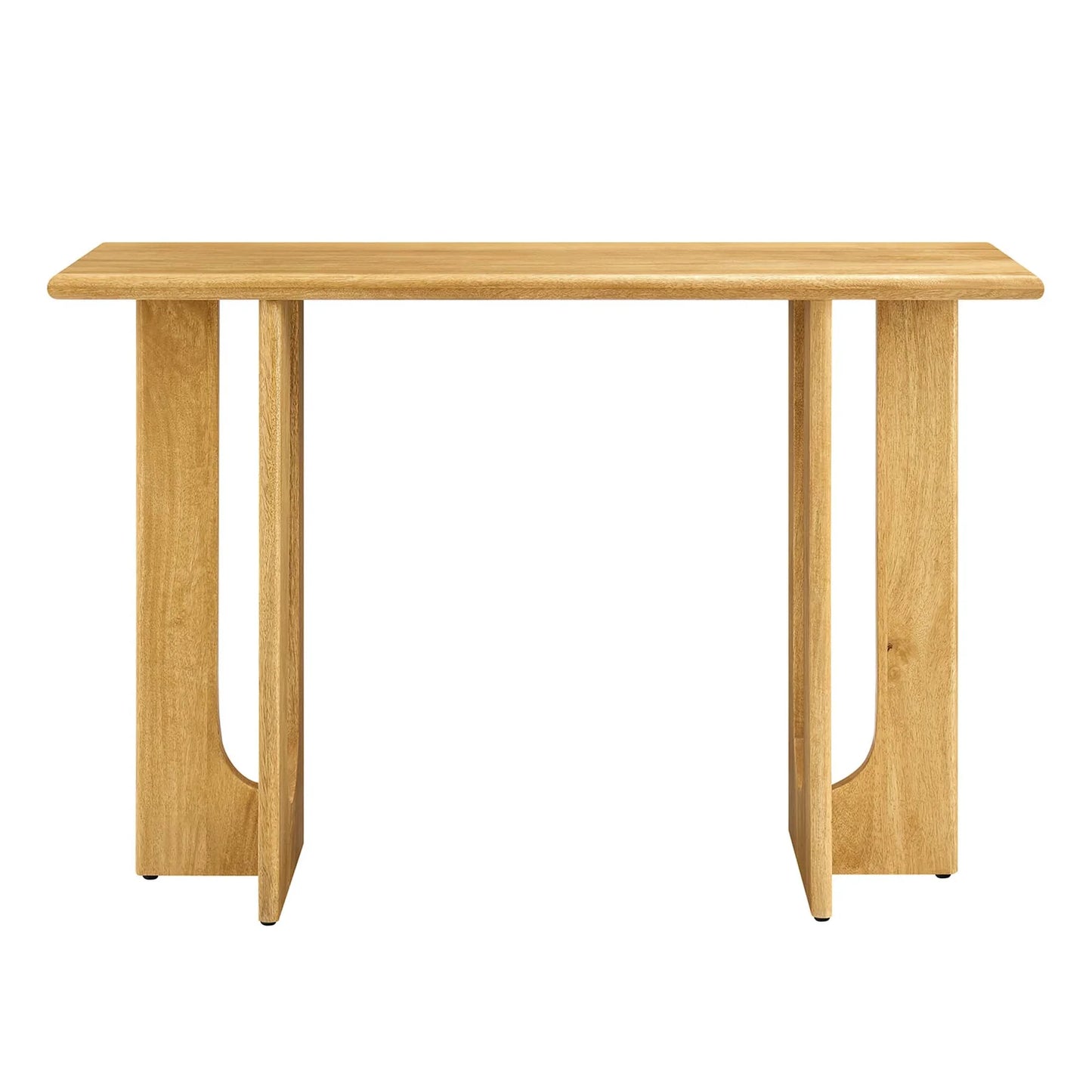 Rivian 46" Console Table – Modern Mid-Century Solid Mango Wood Accent for Contemporary Living Spaces