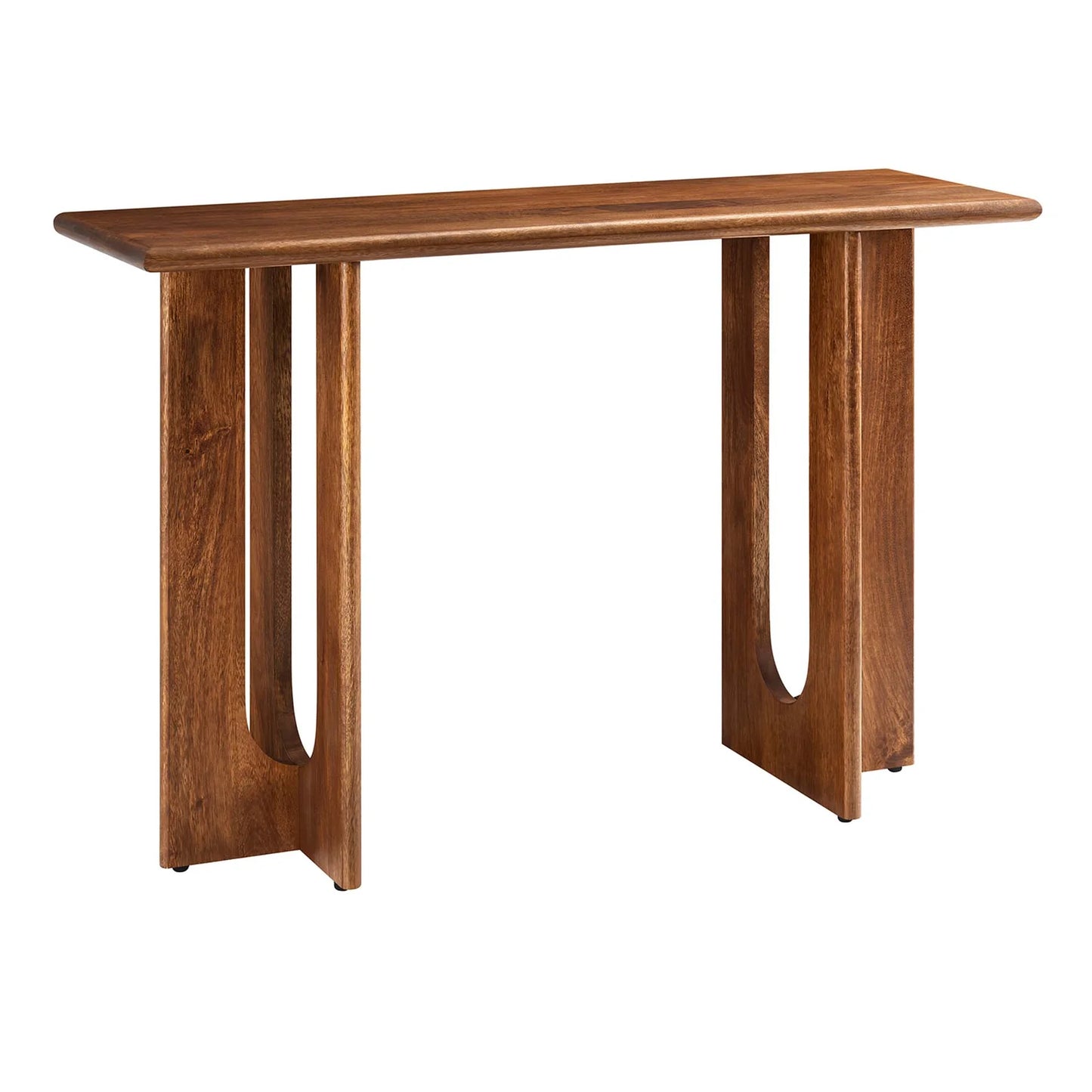 Rivian 46" Console Table – Modern Mid-Century Solid Mango Wood Accent for Contemporary Living Spaces