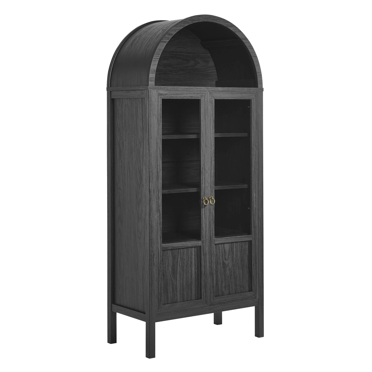 Tessa Tall Arched Storage Display Cabinet – Elegant and Spacious Cabinet for Modern Living Rooms and Hallways
