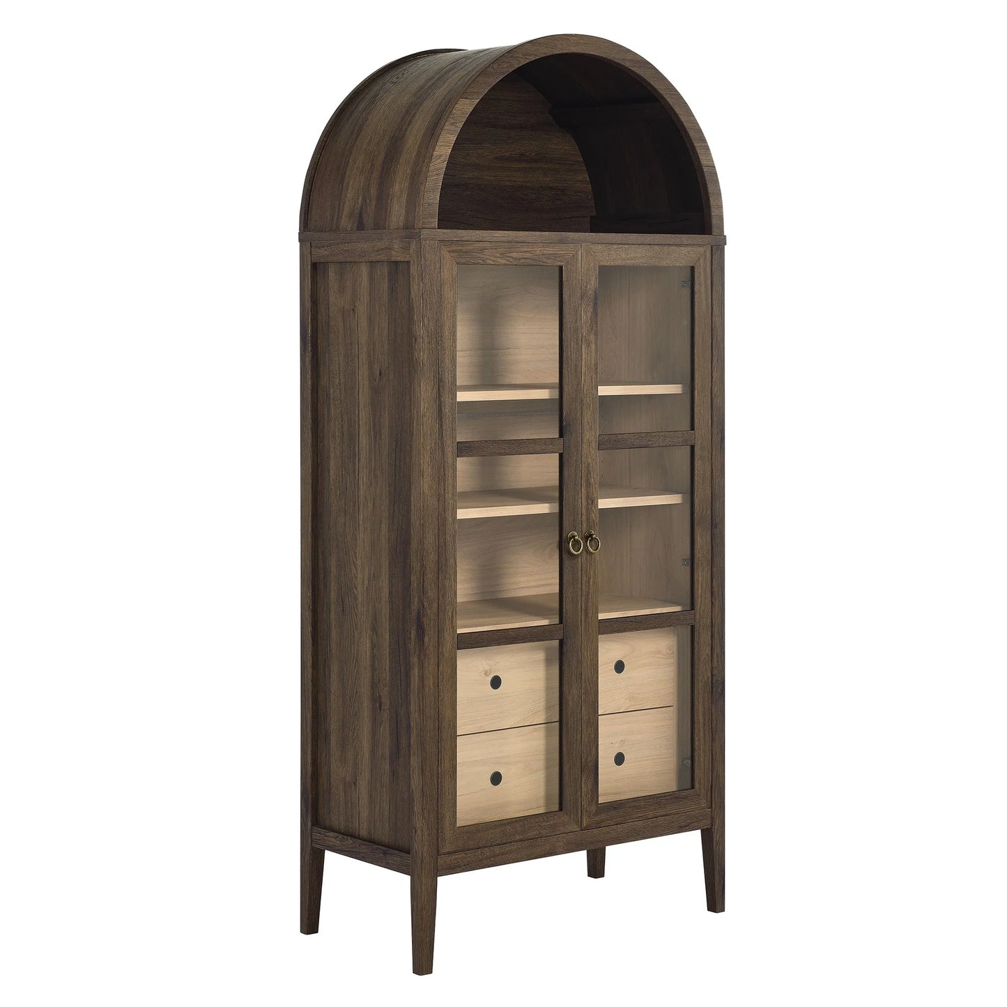 Nolan Tall Arched Storage Display Cabinet – Stylish and Functional Cabinet for Modern Homes