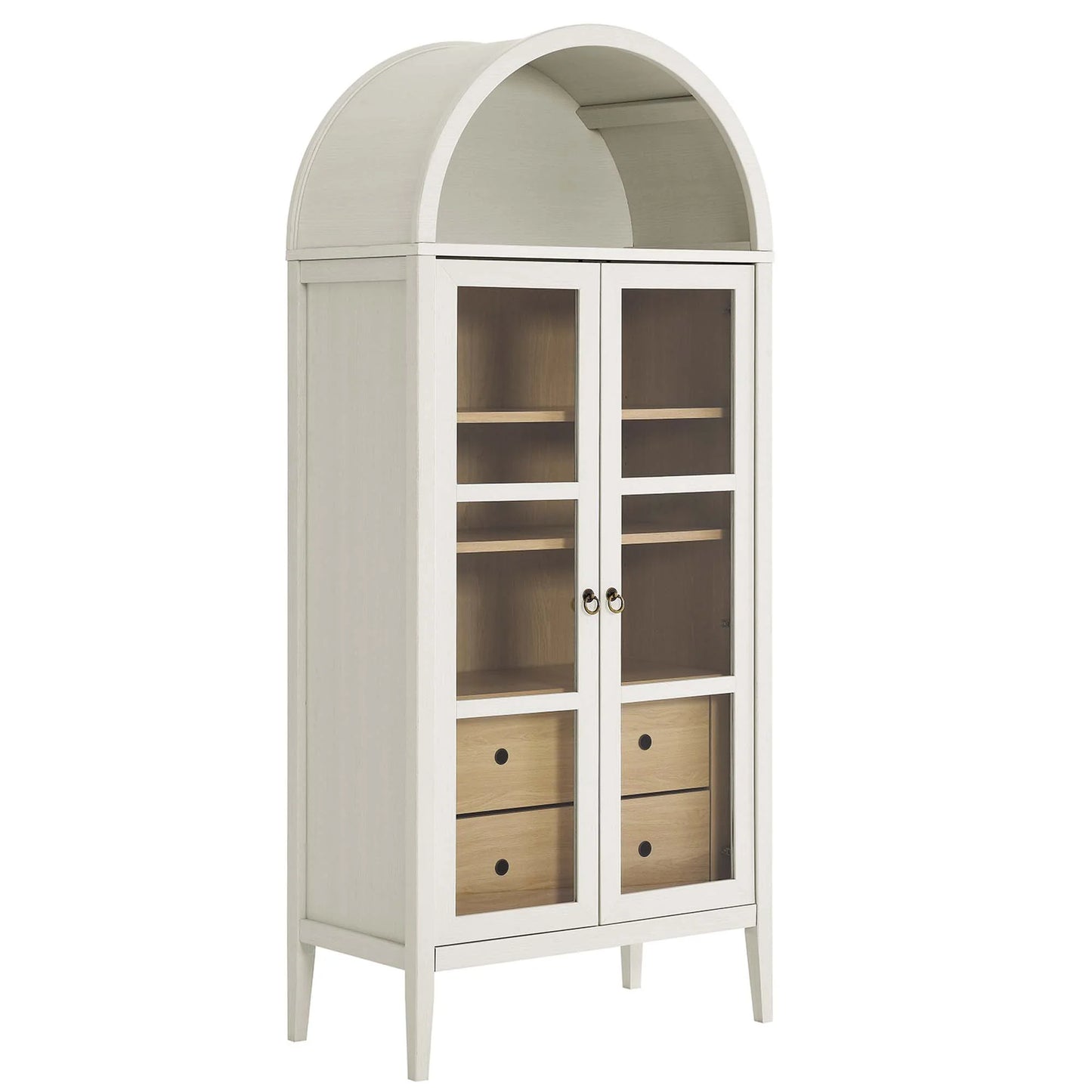 Nolan Tall Arched Storage Display Cabinet – Stylish and Functional Cabinet for Modern Homes