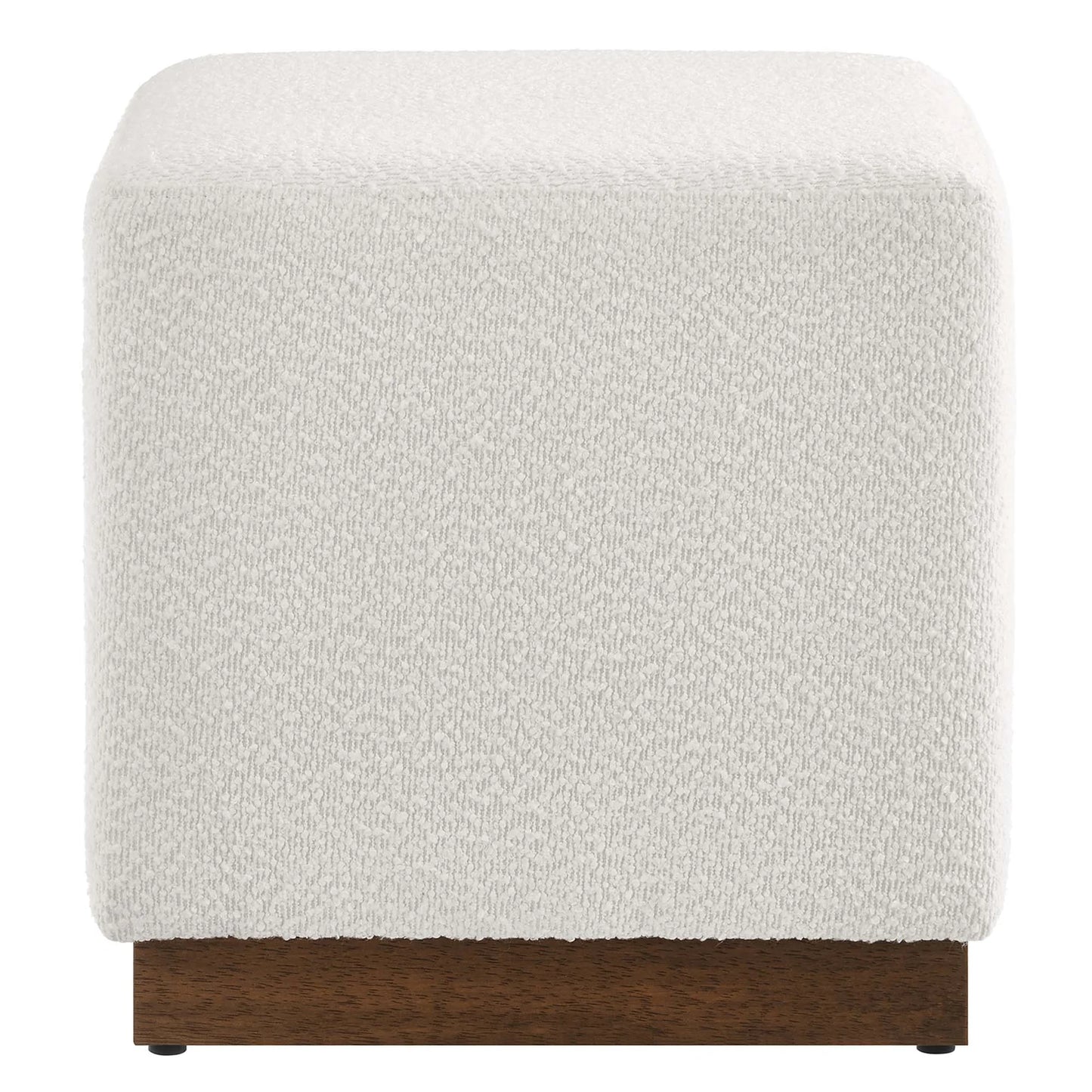 Tilden Elegant Boucle Fabric Ottoman with French Piping and Dense Foam Padding β Stylish and Comfortable Accent Piece for Modern Living Spaces