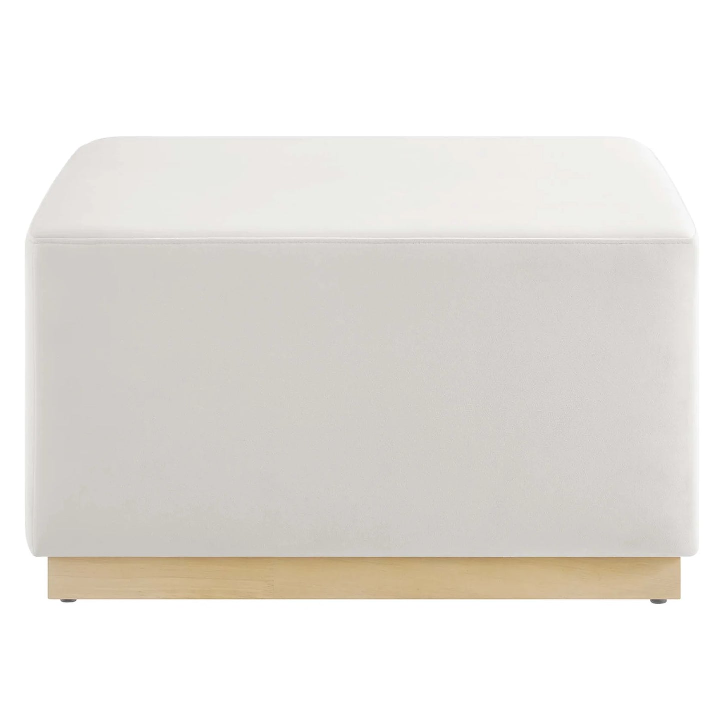Tilden Elegant 28" Square Velvet Ottoman with Stain-Resistant Upholstery & Foam Padding β Stylish and Comfortable Accent Piece for Modern Living Spaces