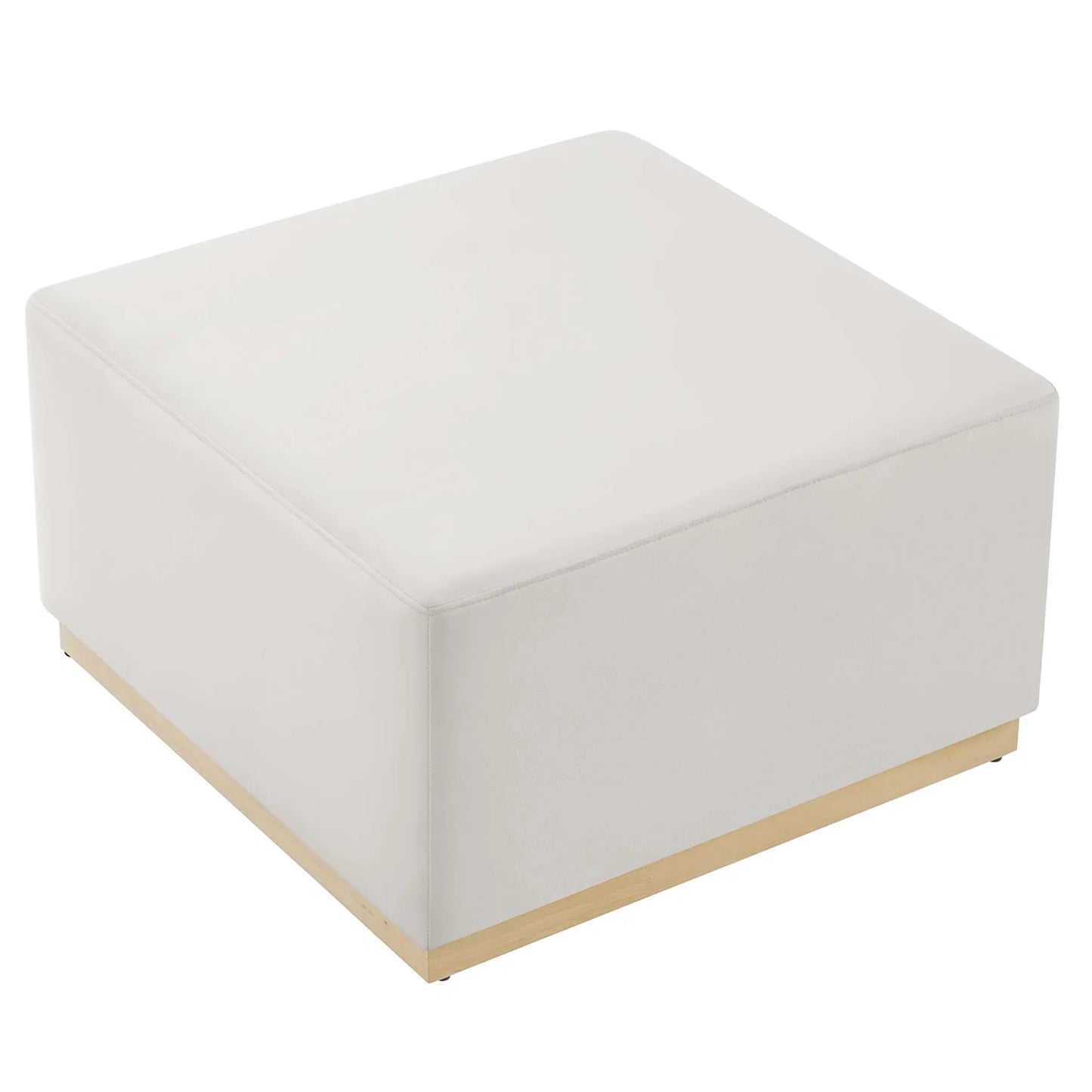 Tilden Elegant 28" Square Velvet Ottoman with Stain-Resistant Upholstery & Foam Padding β Stylish and Comfortable Accent Piece for Modern Living Spaces