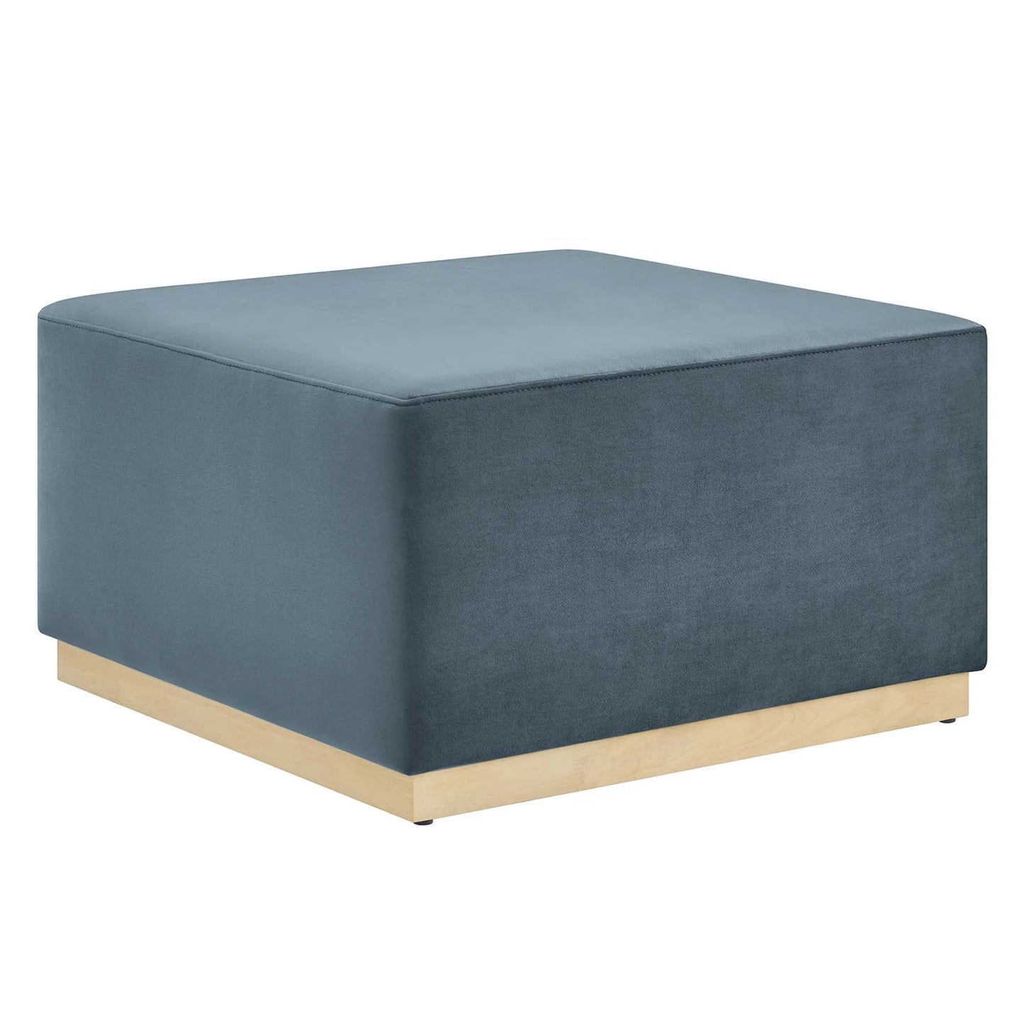 Tilden Elegant 28" Square Velvet Ottoman with Stain-Resistant Upholstery & Foam Padding β Stylish and Comfortable Accent Piece for Modern Living Spaces