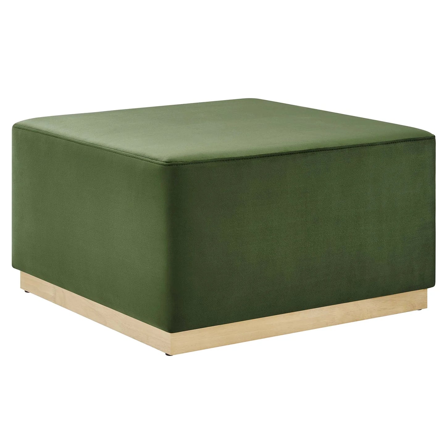 Tilden Elegant 28" Square Velvet Ottoman with Stain-Resistant Upholstery & Foam Padding β Stylish and Comfortable Accent Piece for Modern Living Spaces