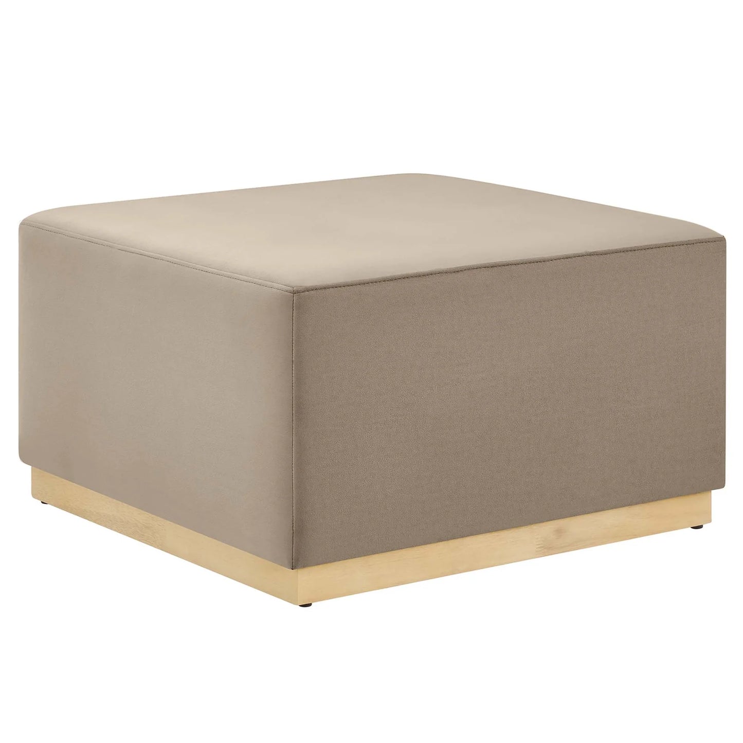 Tilden Elegant 28" Square Velvet Ottoman with Stain-Resistant Upholstery & Foam Padding β Stylish and Comfortable Accent Piece for Modern Living Spaces