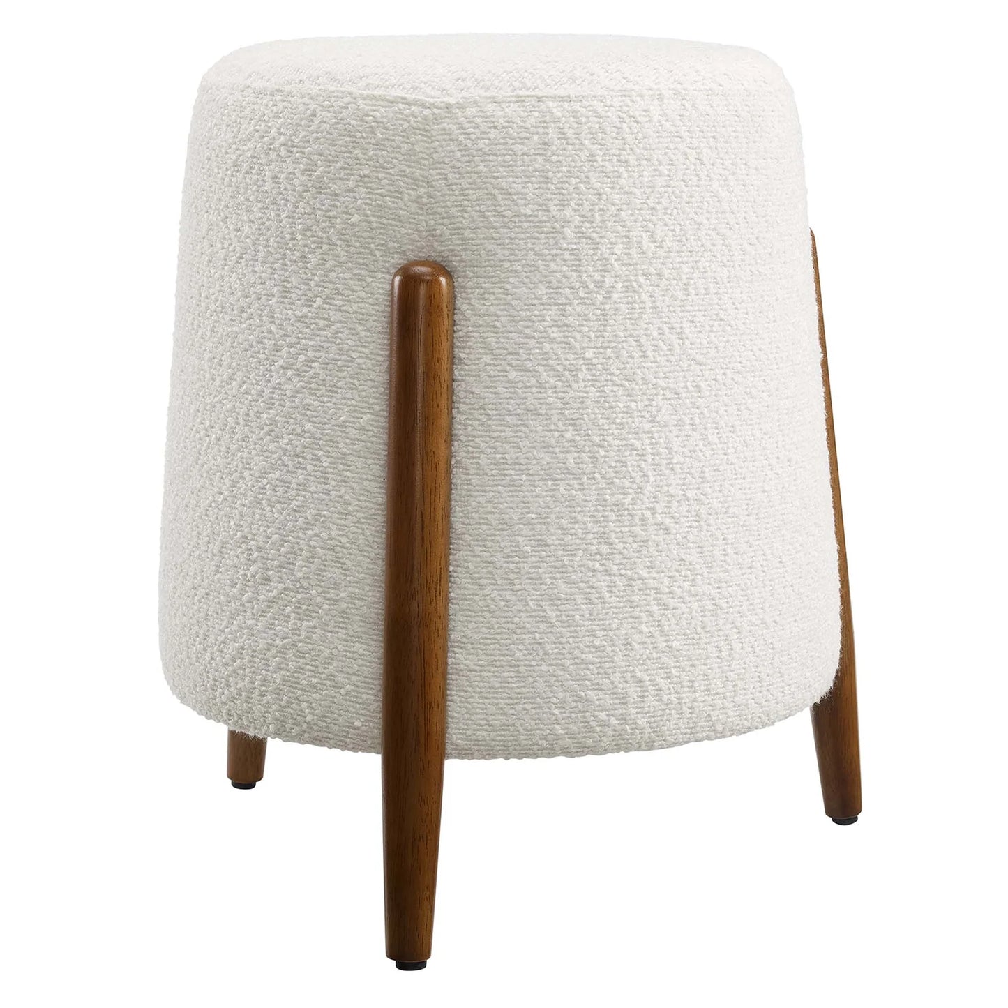 Riven Elegant Boucle Fabric Ottoman – Chic and Comfortable Accent for Modern Living Spaces