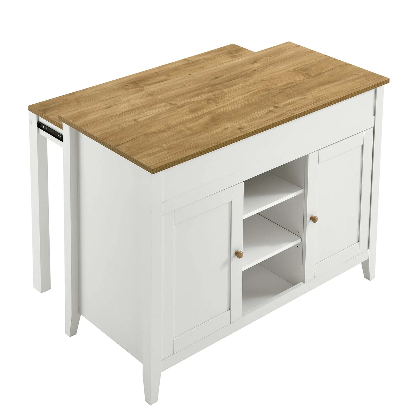 Garland Kitchen Island with Butcher Block Top – Functional and Stylish Addition for Modern Kitchens