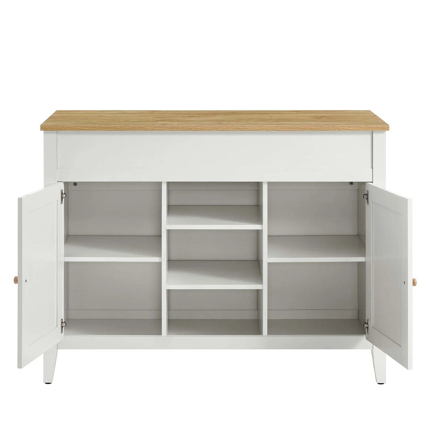Garland Kitchen Island with Butcher Block Top – Functional and Stylish Addition for Modern Kitchens