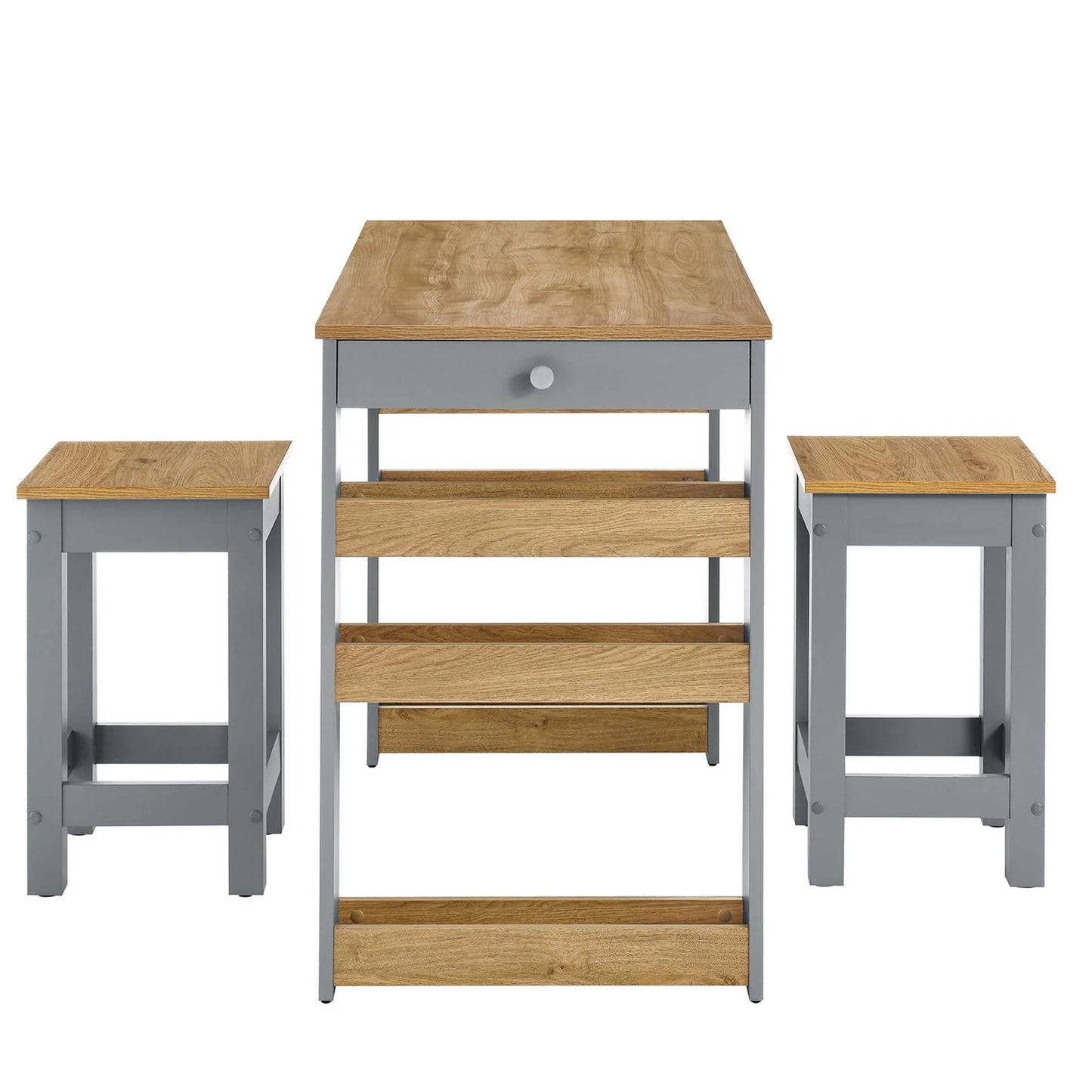 Galley 3-Piece Kitchen Island Set with Stools – Functional and Stylish Dining Solution for Modern Kitchens