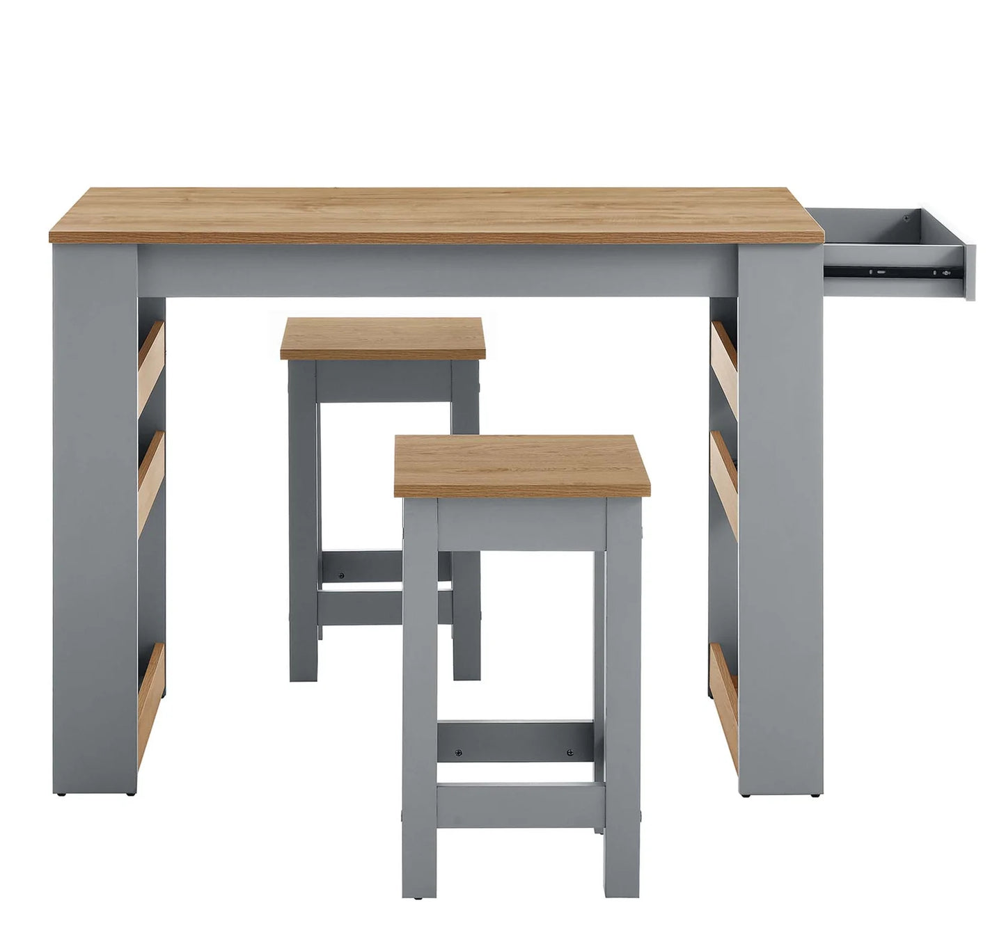 Galley 3-Piece Kitchen Island Set with Stools – Functional and Stylish Dining Solution for Modern Kitchens