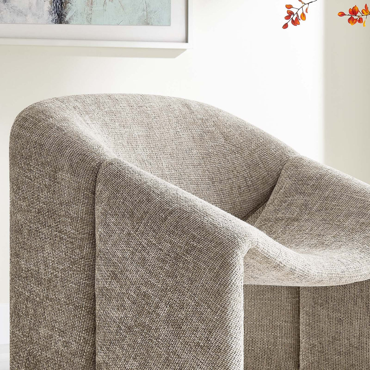Vivi Chenille Upholstered Barrel Chair