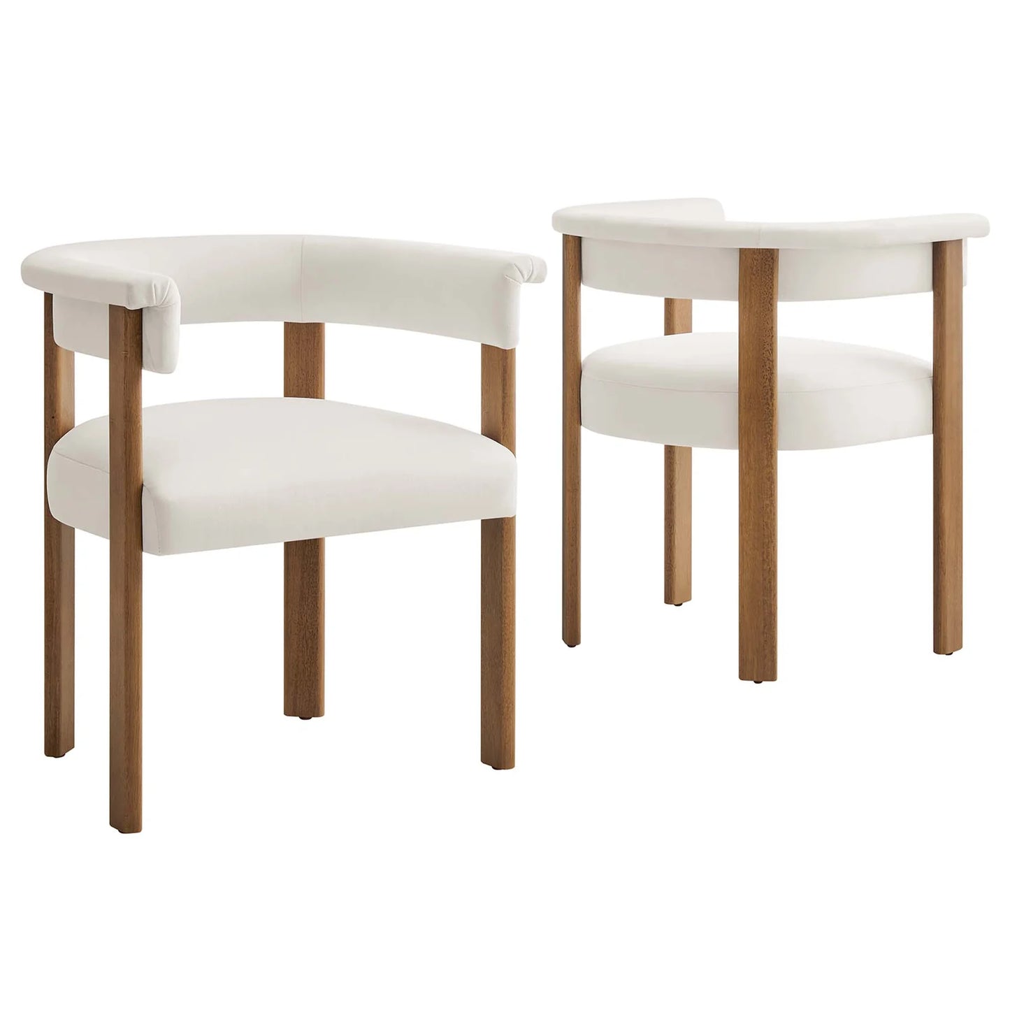 Imogen Velvet Barrel Dining Chairs – Set of 2 Stylish and Comfortable Dining Chairs for Modern Interiors