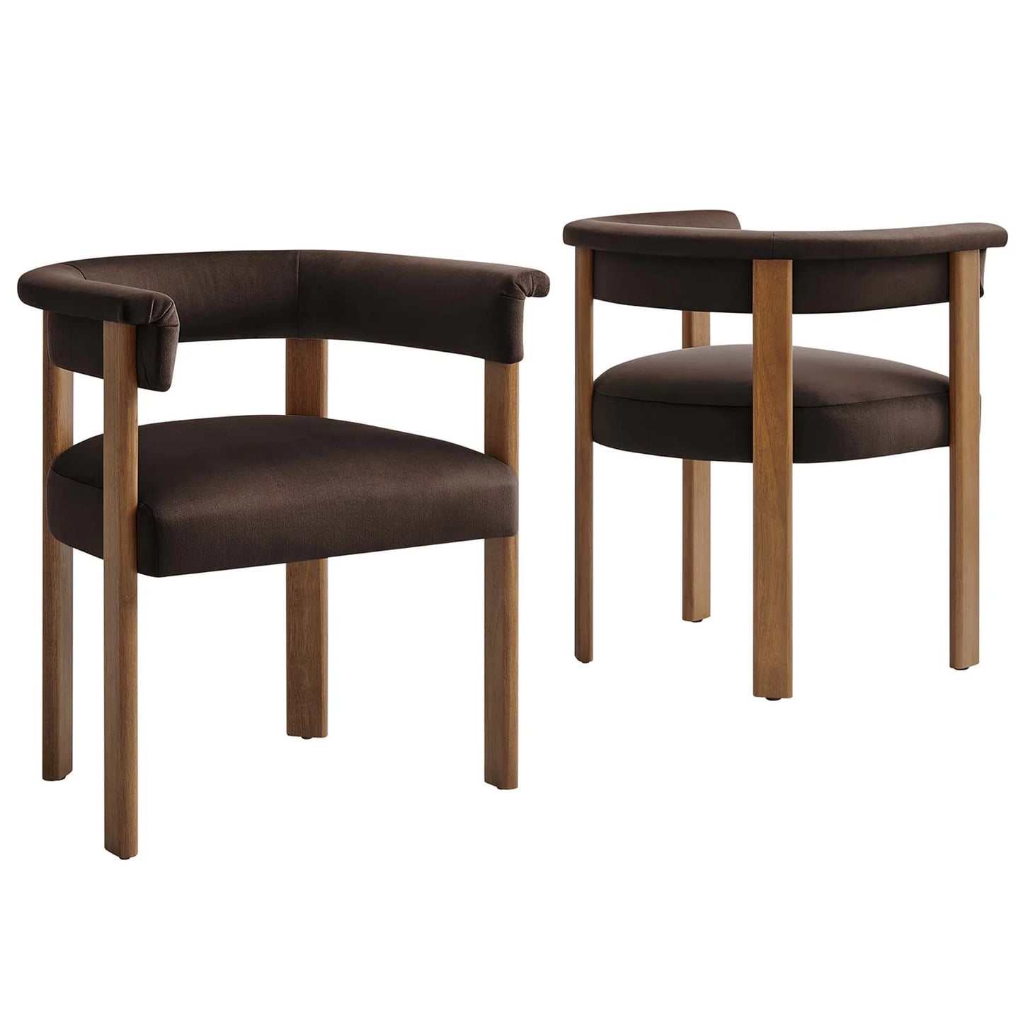 Imogen Velvet Barrel Dining Chairs – Set of 2 Stylish and Comfortable Dining Chairs for Modern Interiors